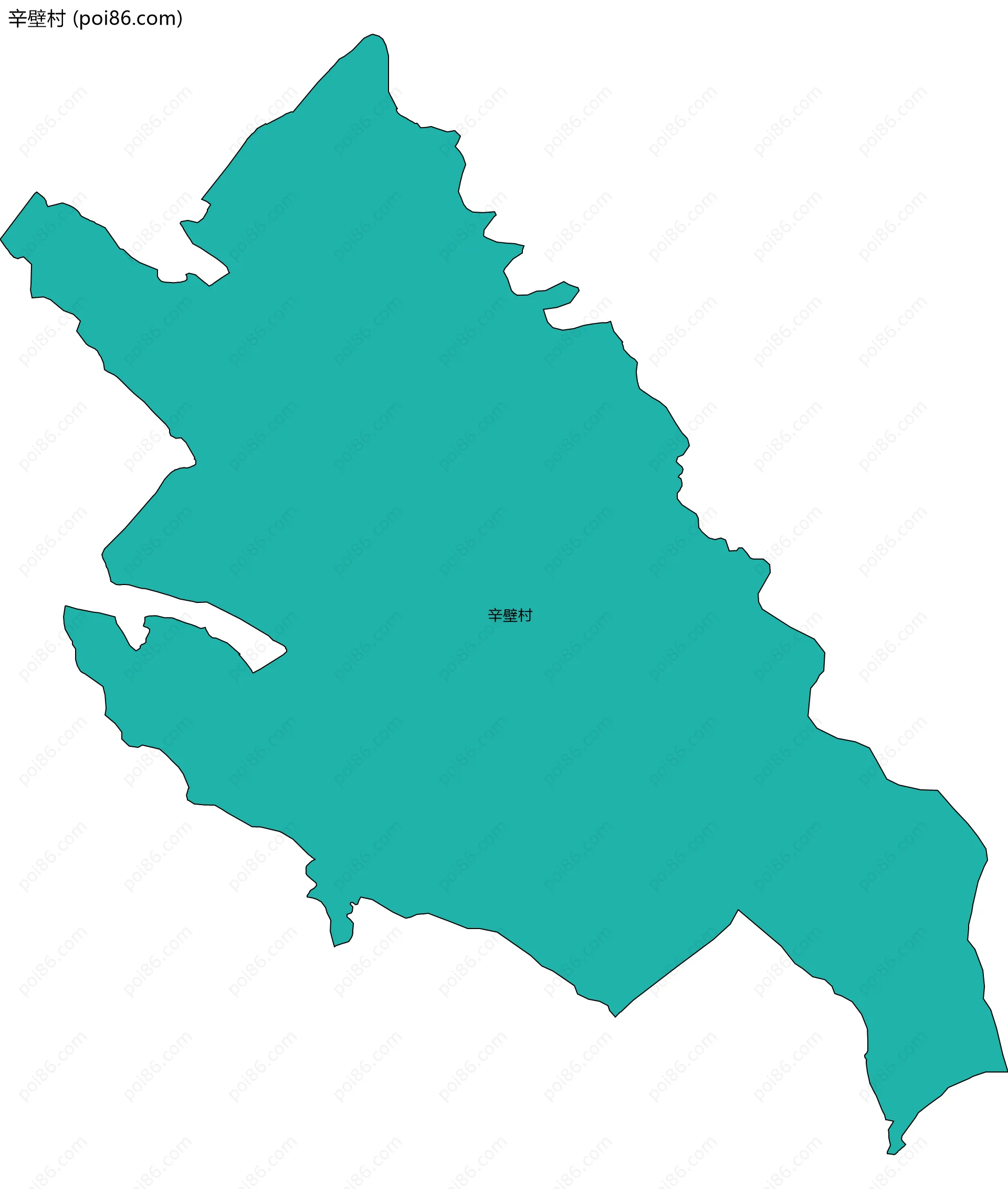 辛壁村边界地图