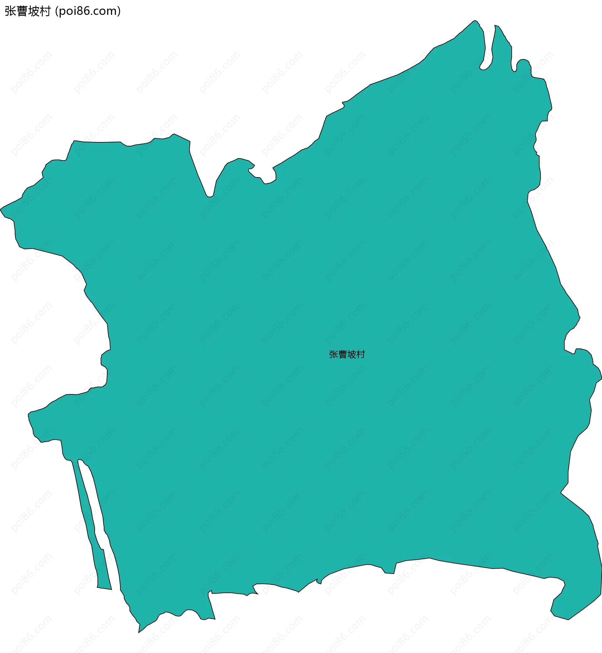 张曹坡村边界地图