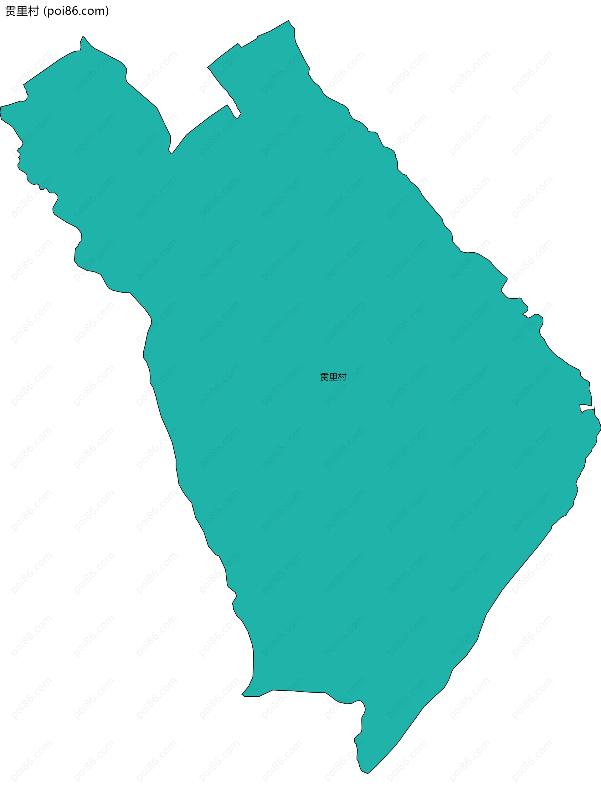 贯里村边界地图