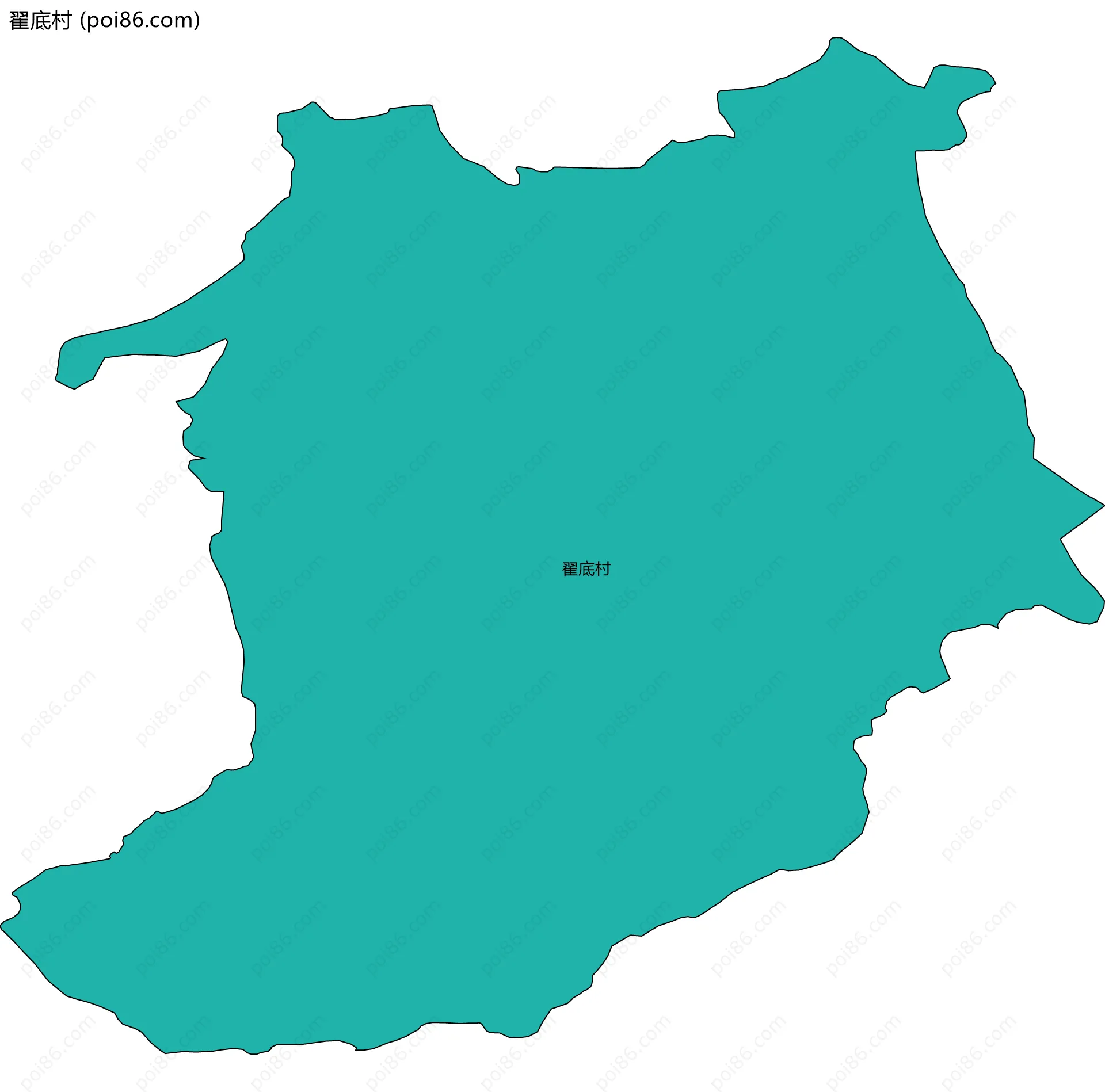 翟底村边界地图