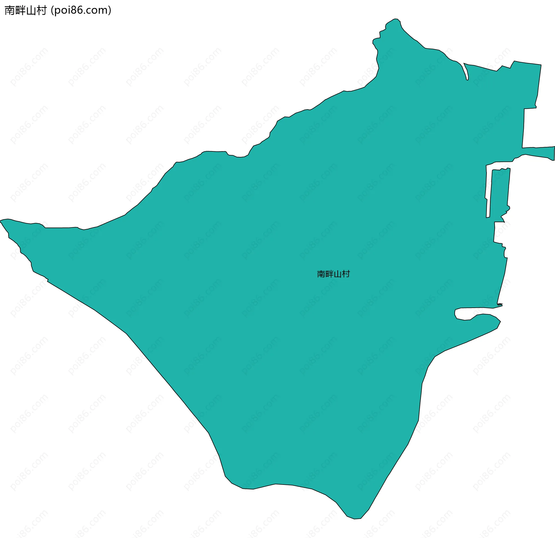 南畔山村边界地图
