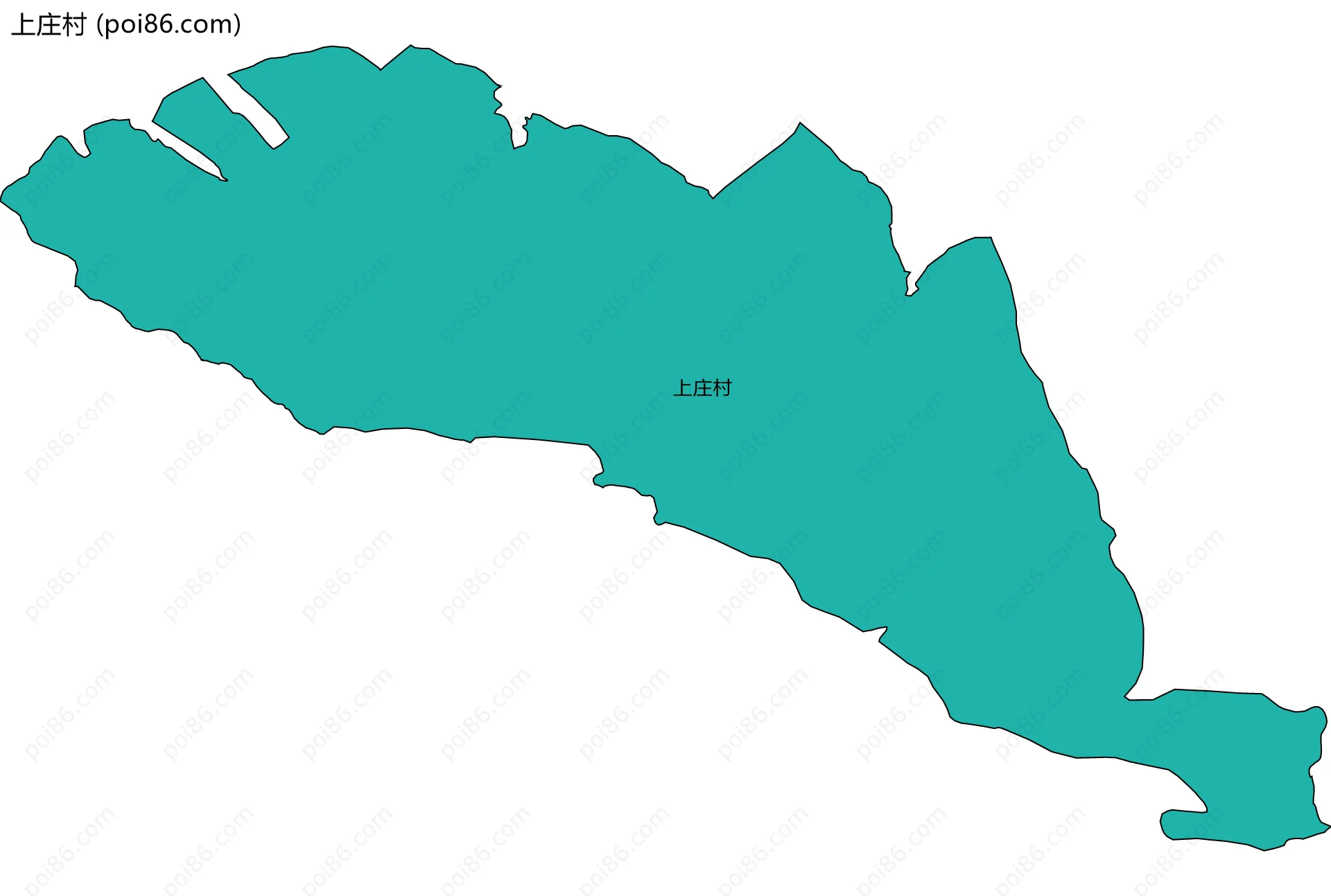 上庄村边界地图