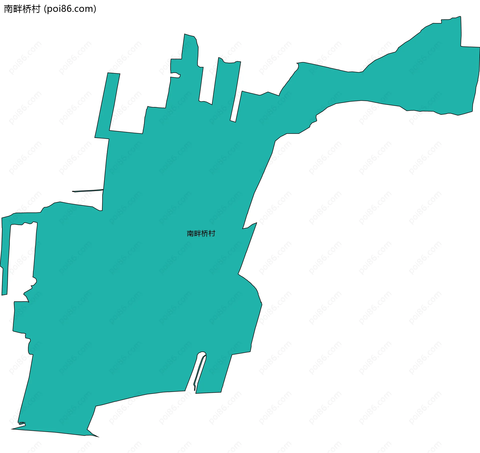 南畔桥村边界地图