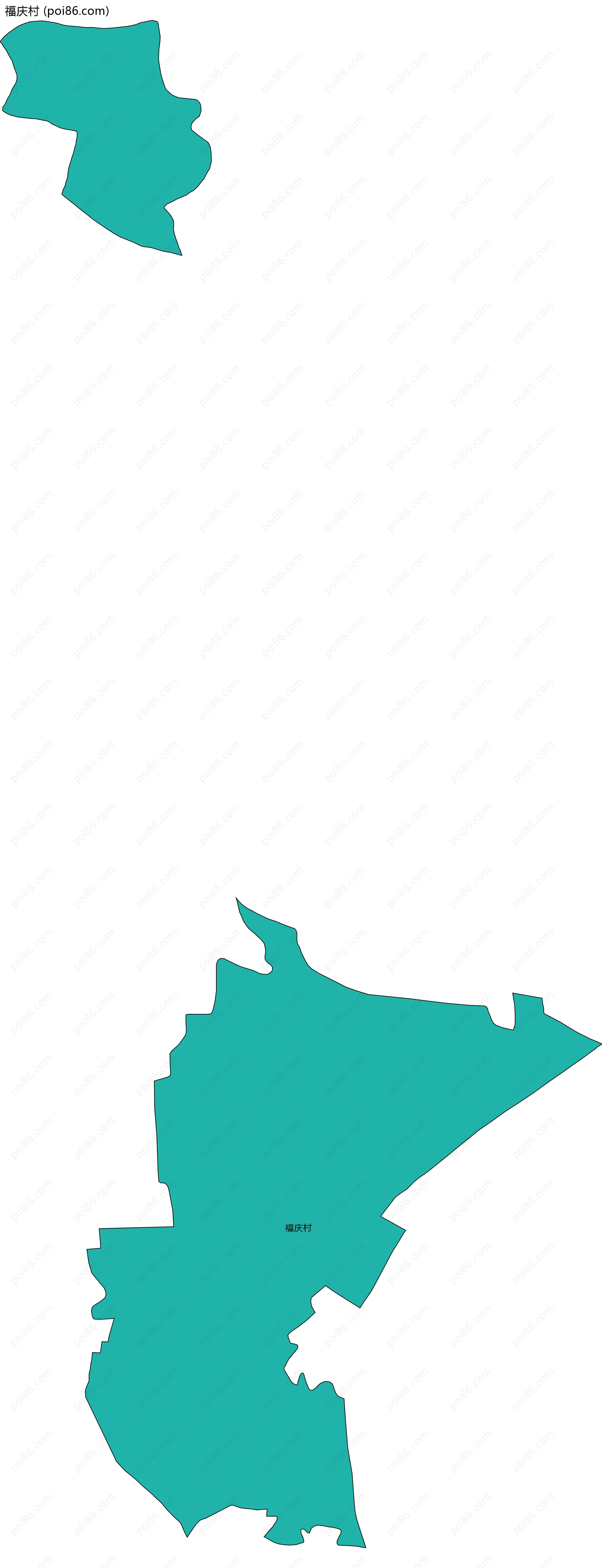 福庆村边界地图