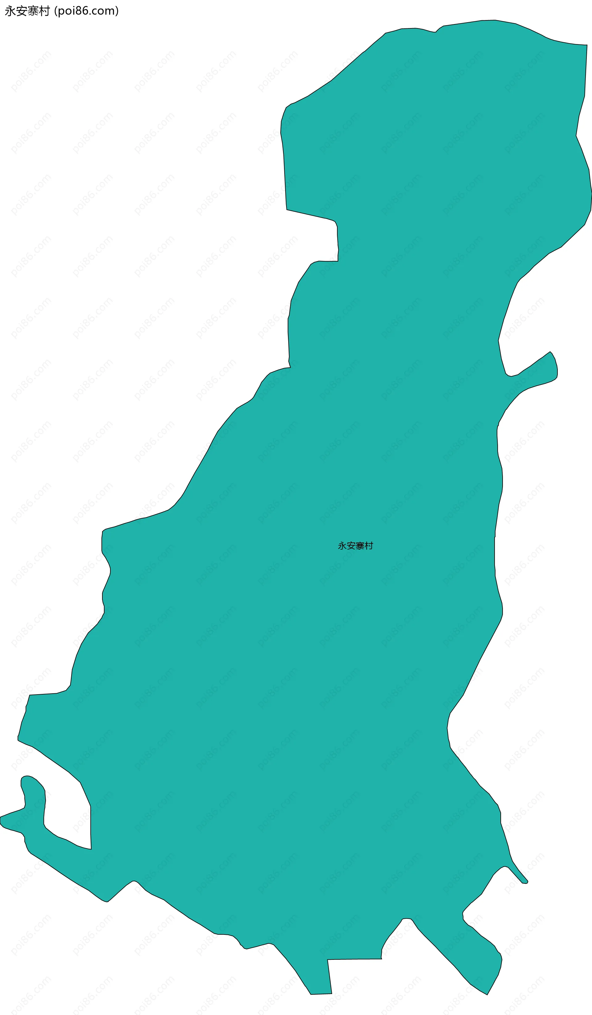 永安寨村边界地图