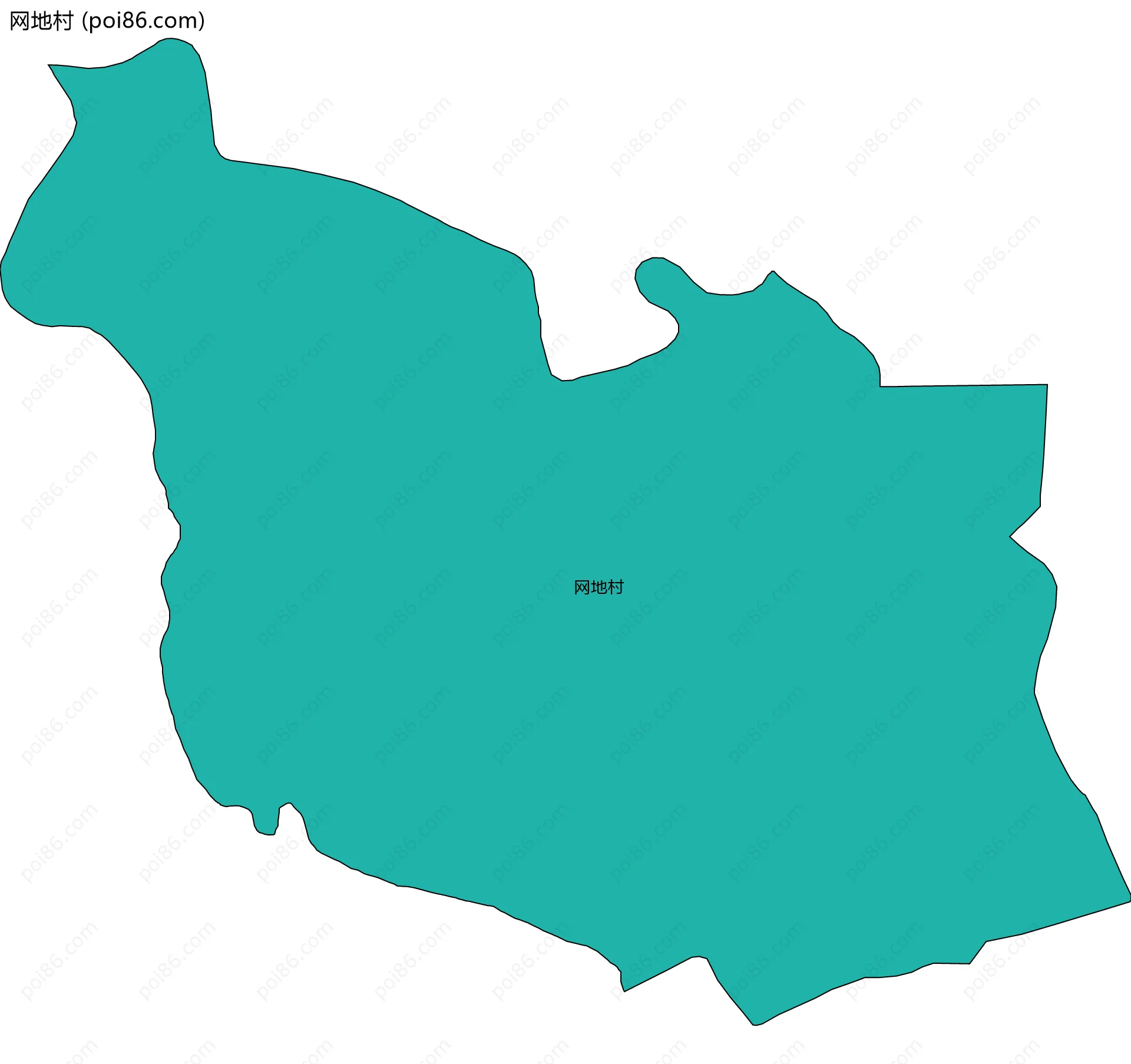 网地村边界地图