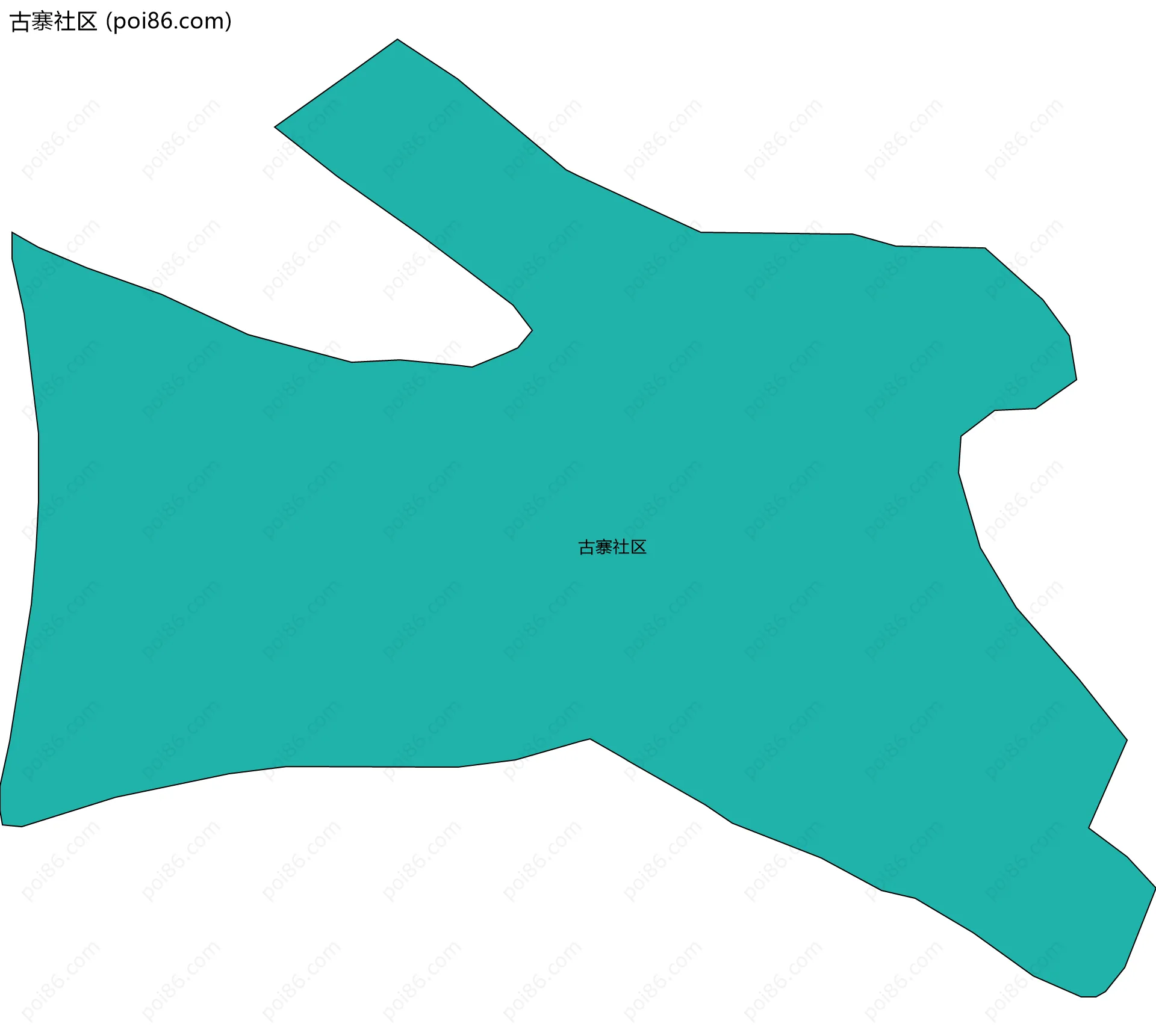 古寨社区边界地图
