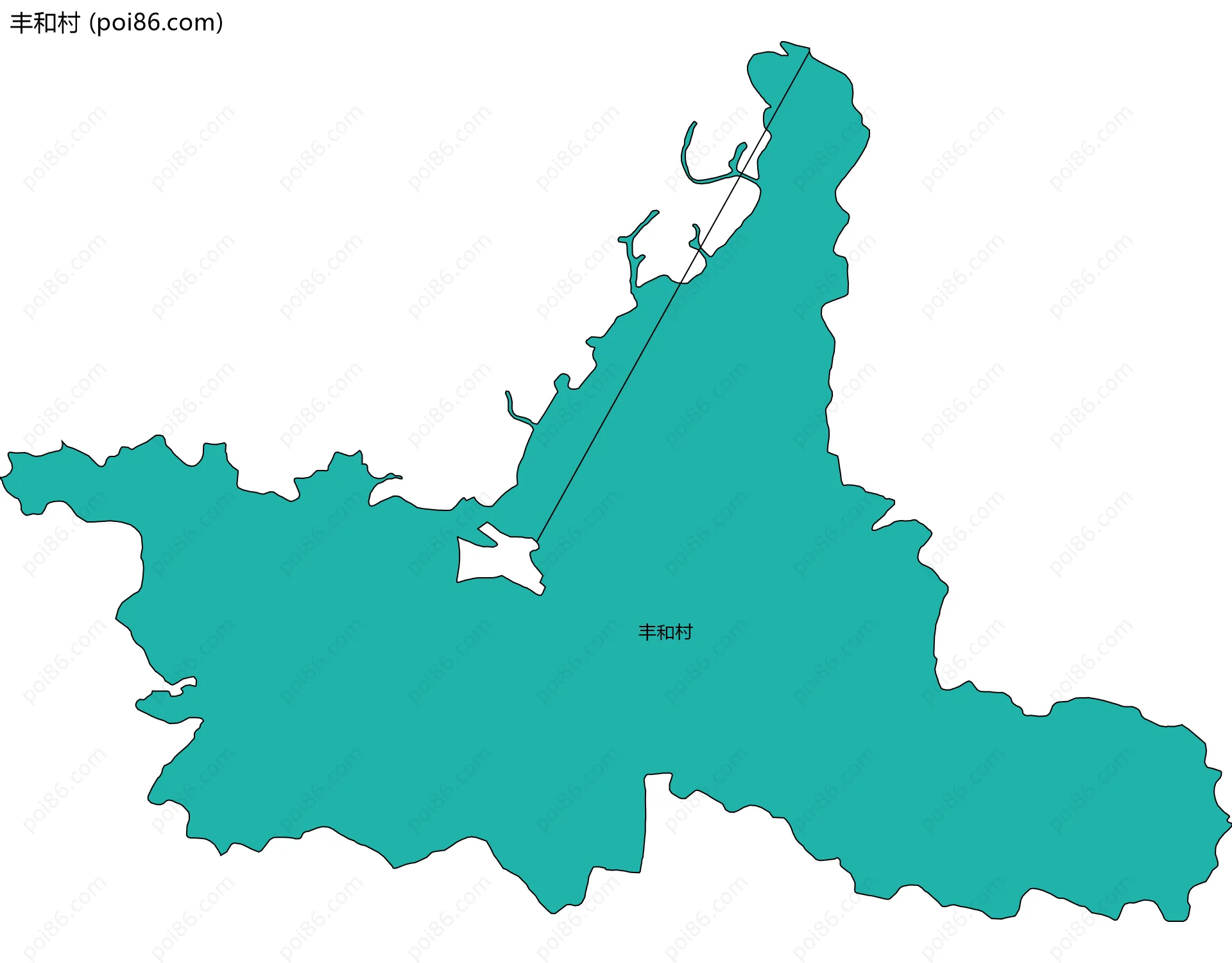 丰和村边界地图