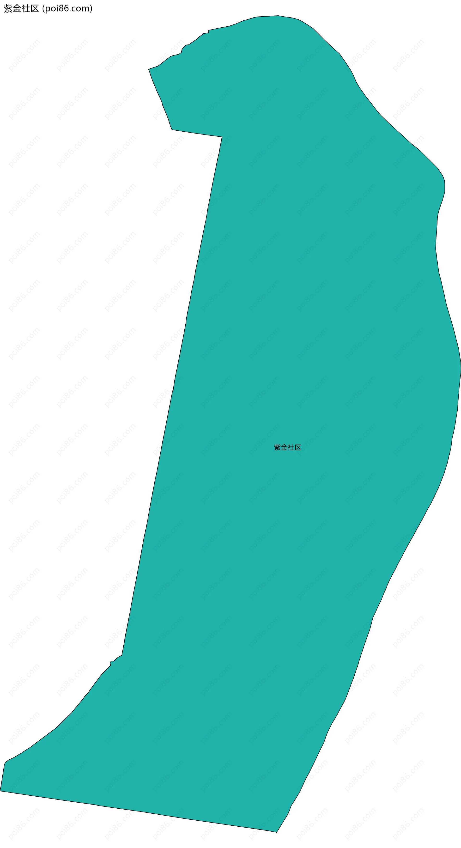 紫金社区边界地图