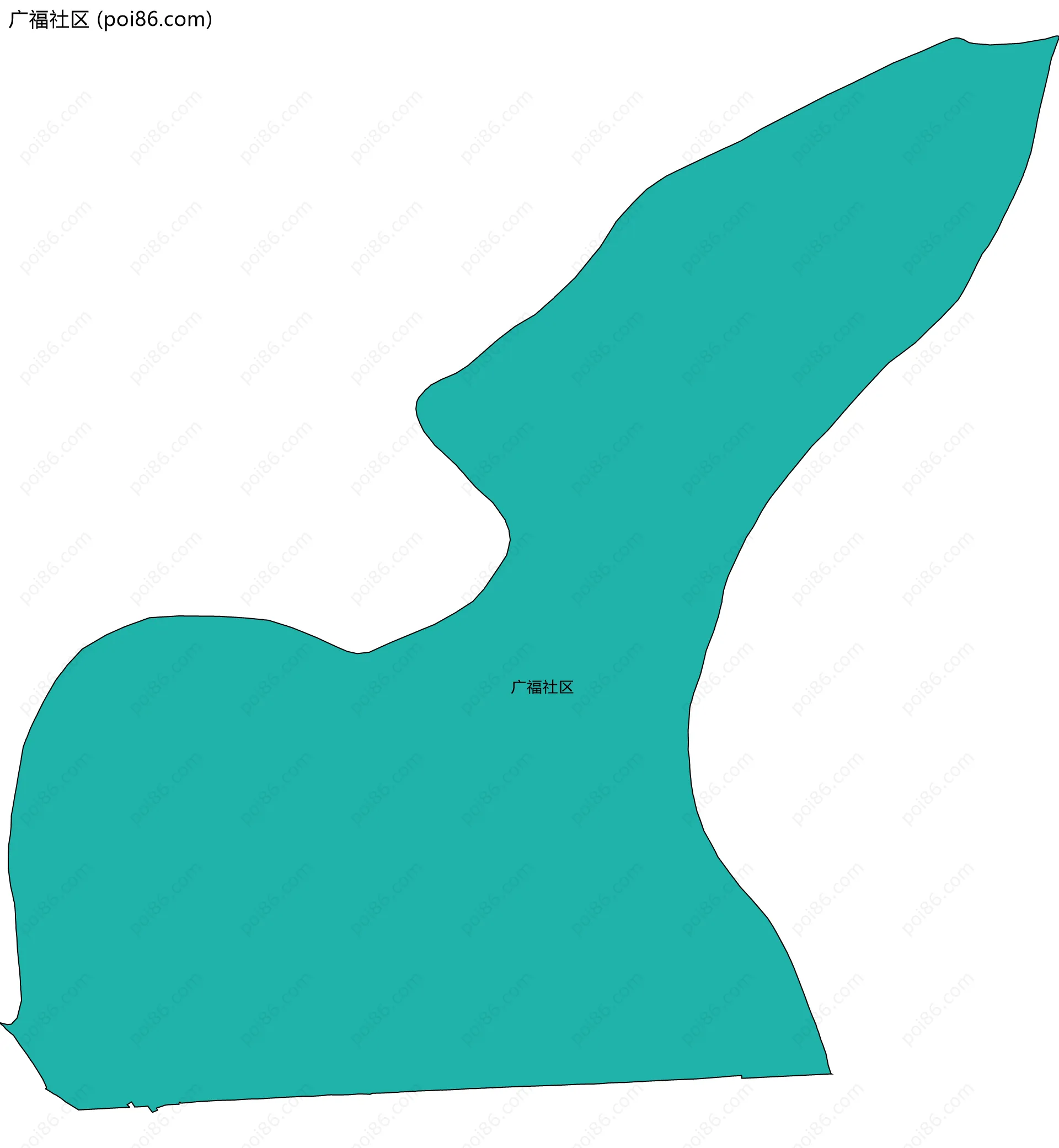 广福社区边界地图
