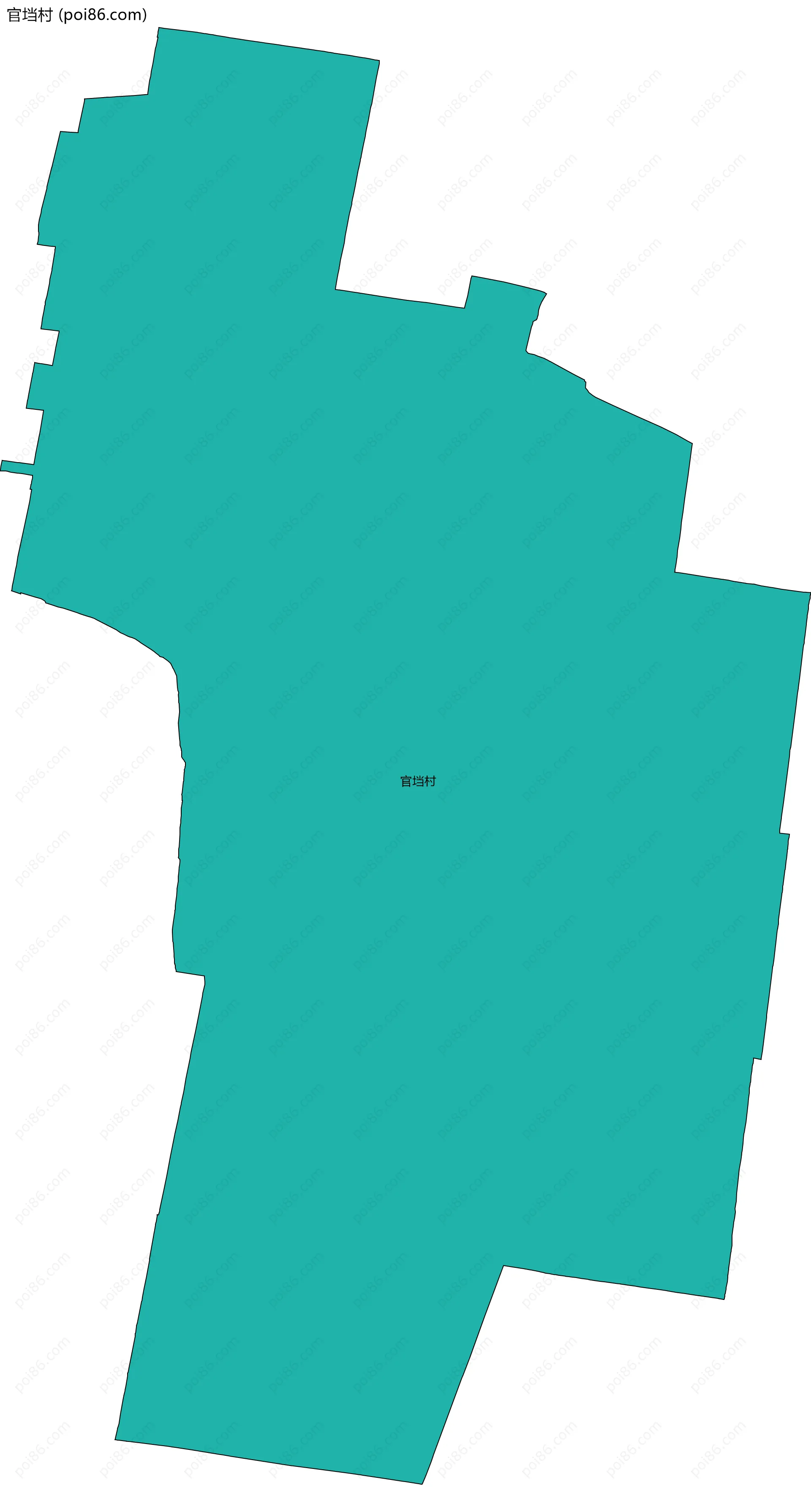 官垱村边界地图