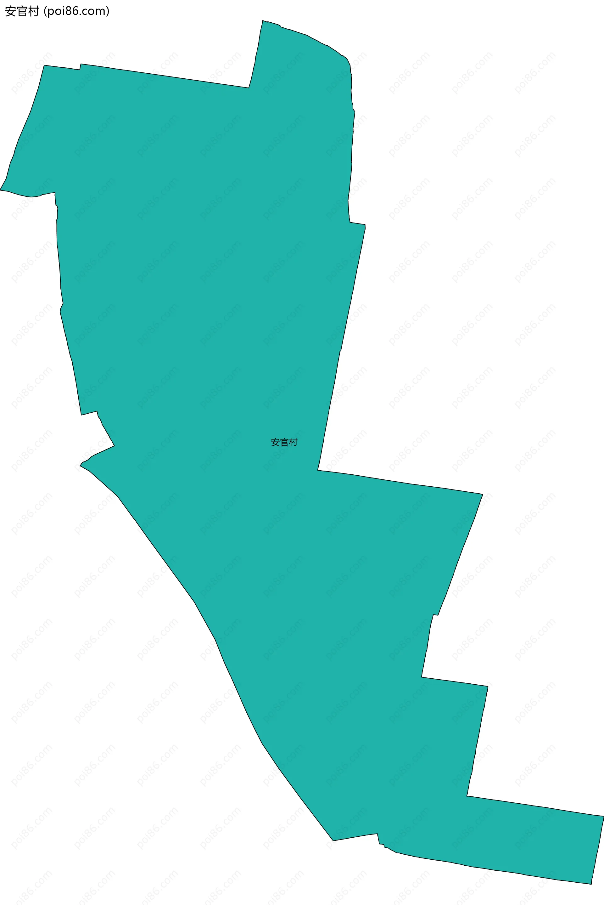 安官村边界地图