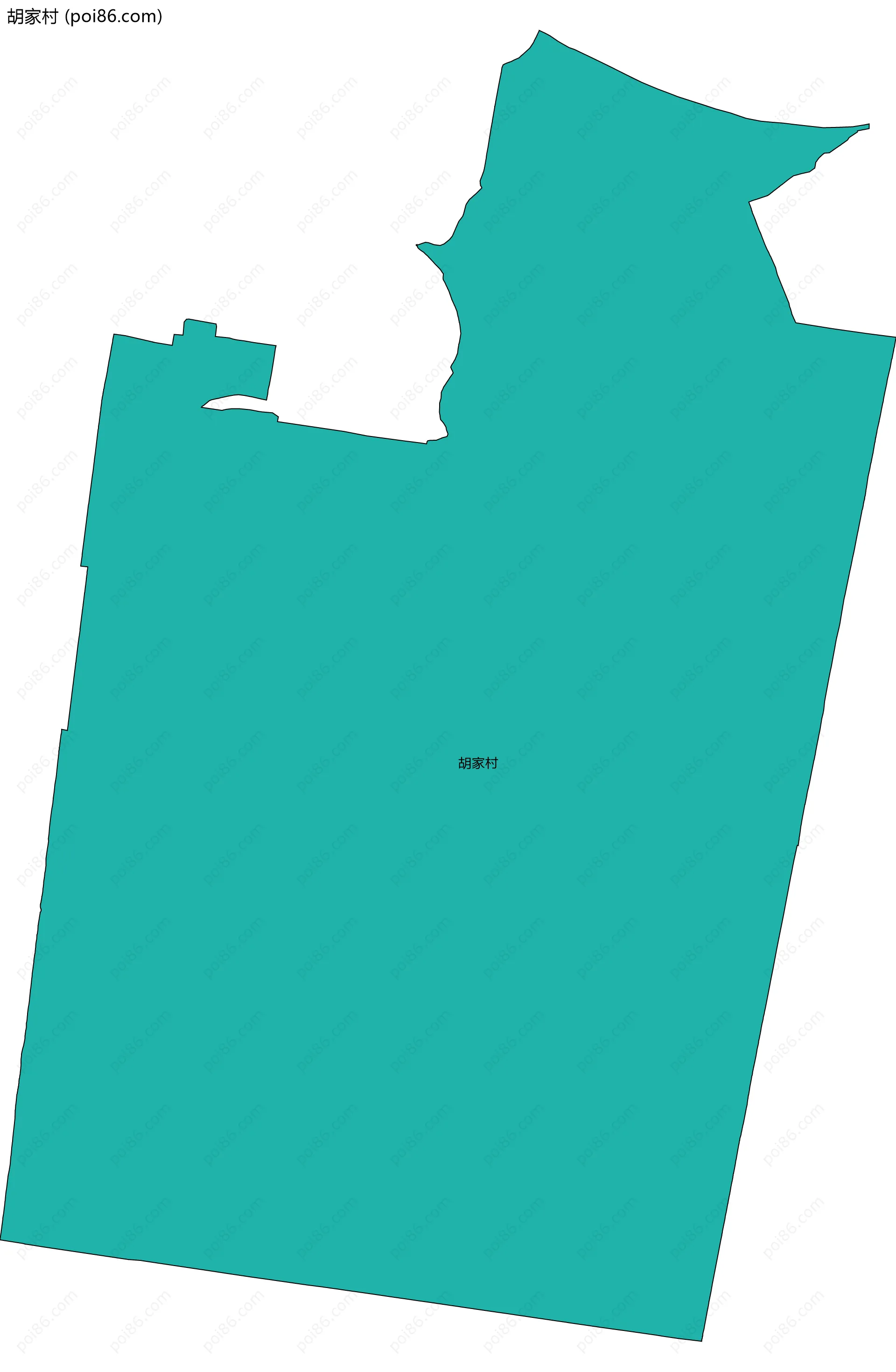 胡家村边界地图