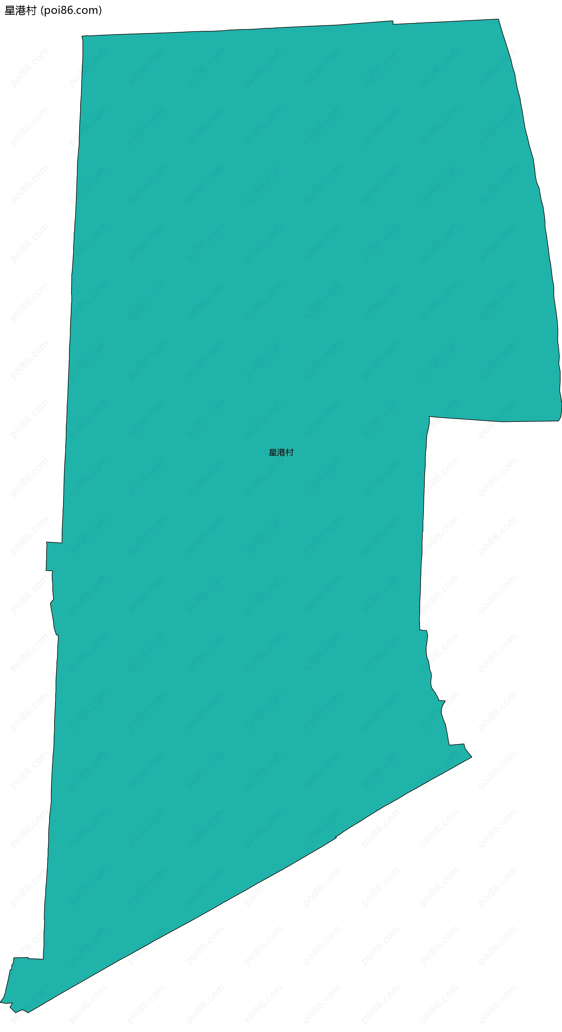 星港村边界地图