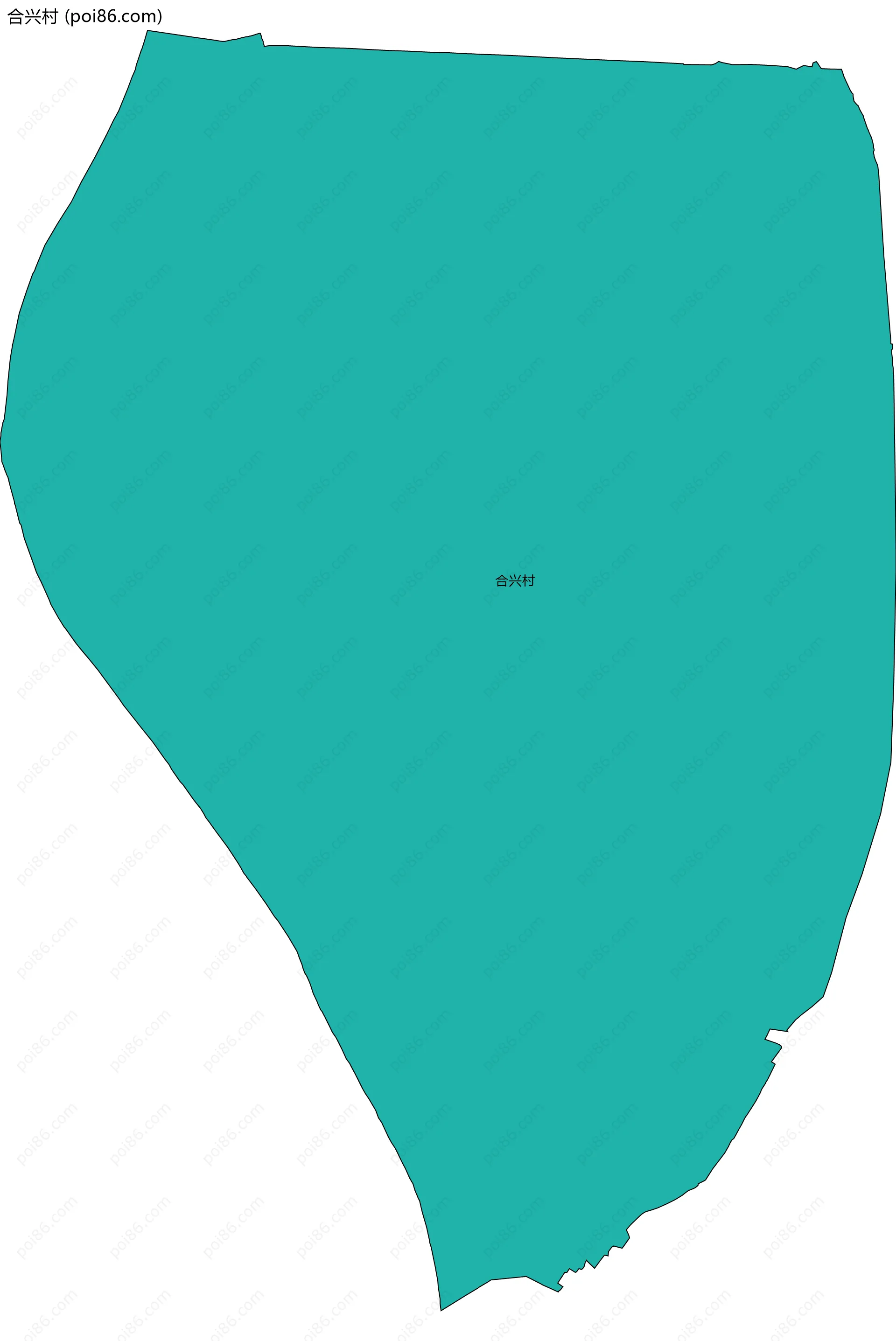 合兴村边界地图
