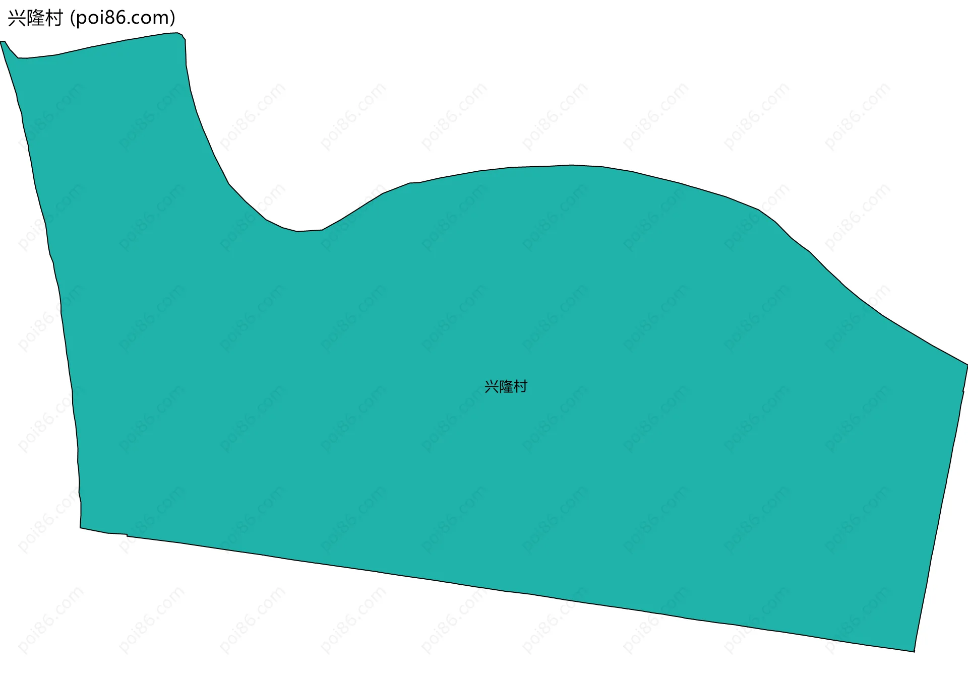 兴隆村边界地图