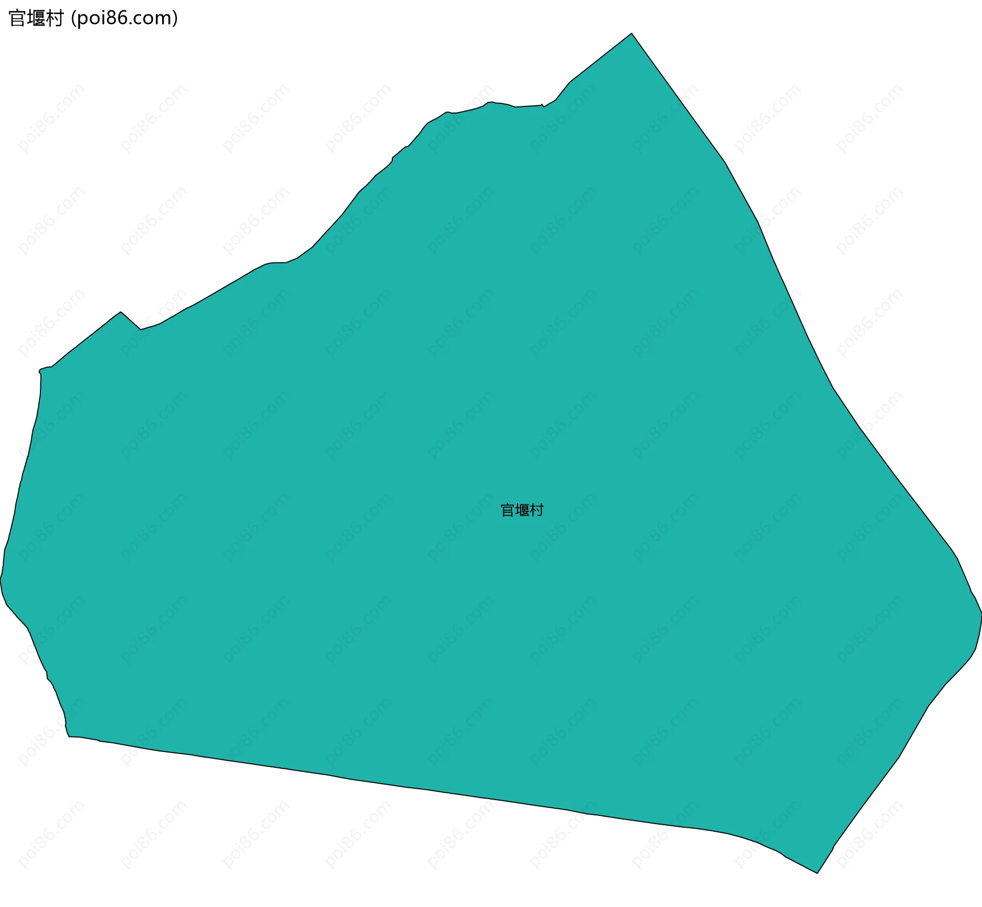 官堰村边界地图