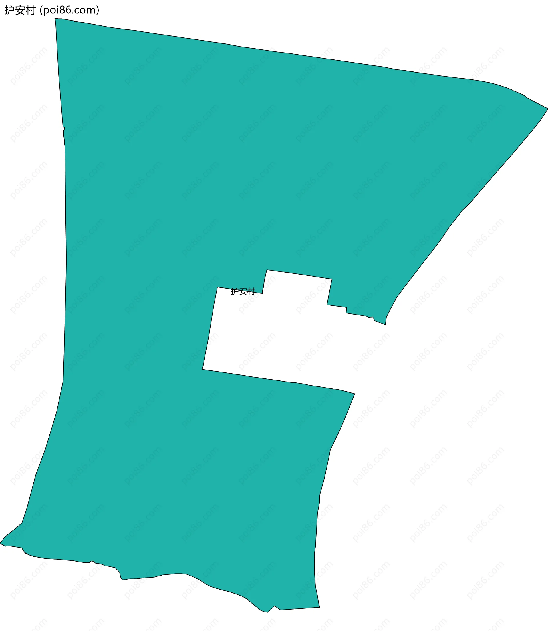 护安村边界地图
