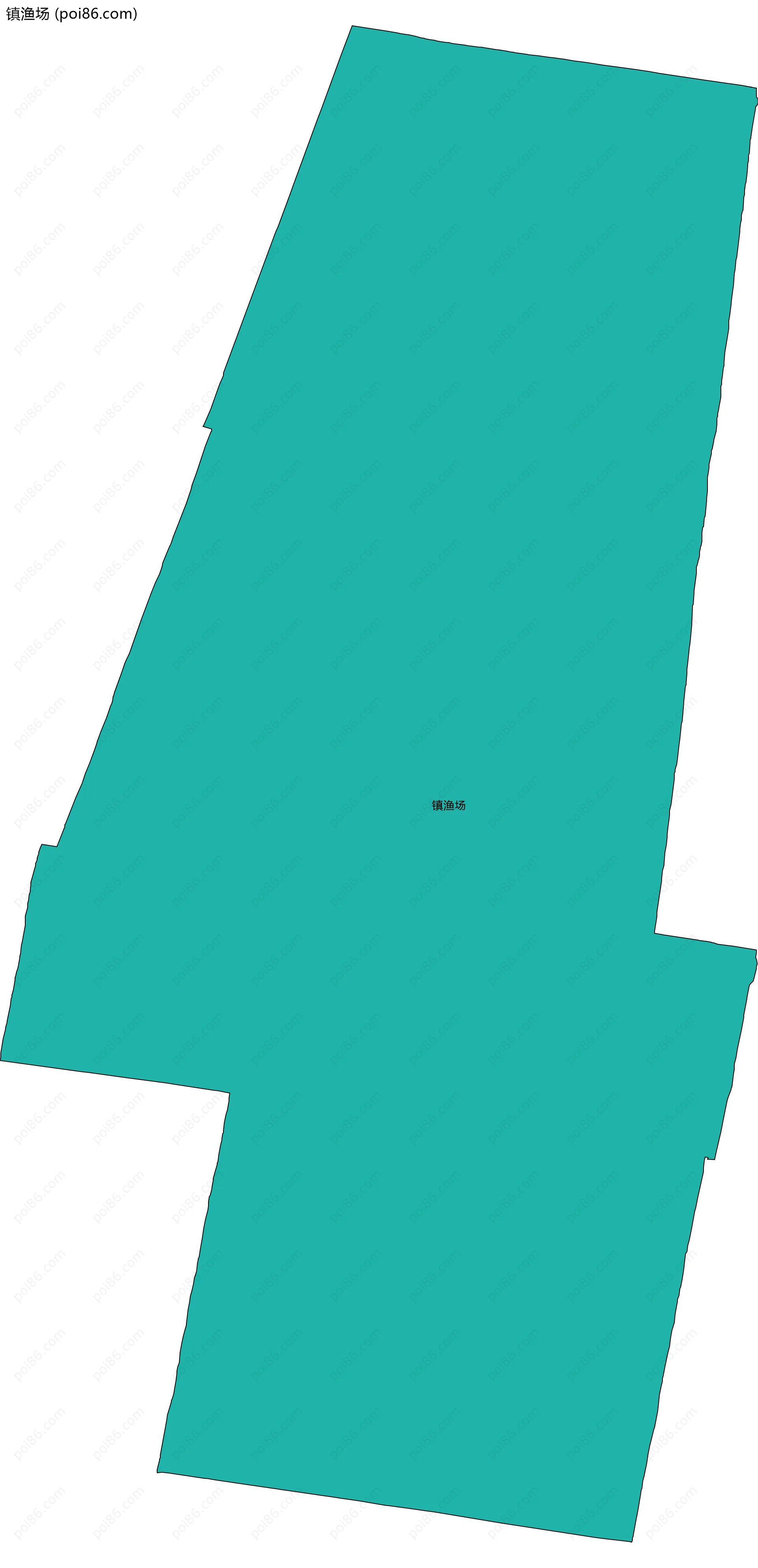 镇渔场边界地图
