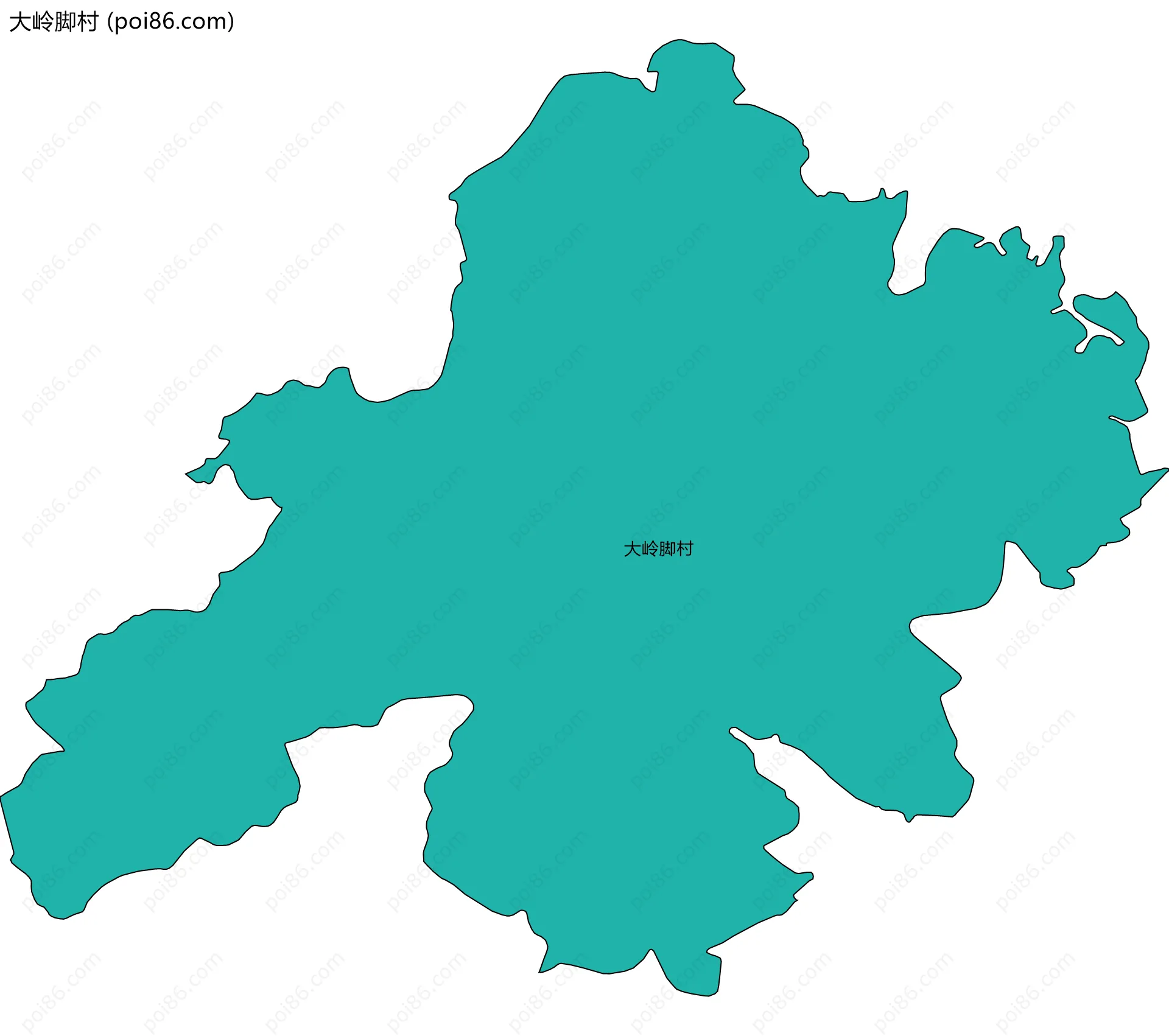 大岭脚村边界地图