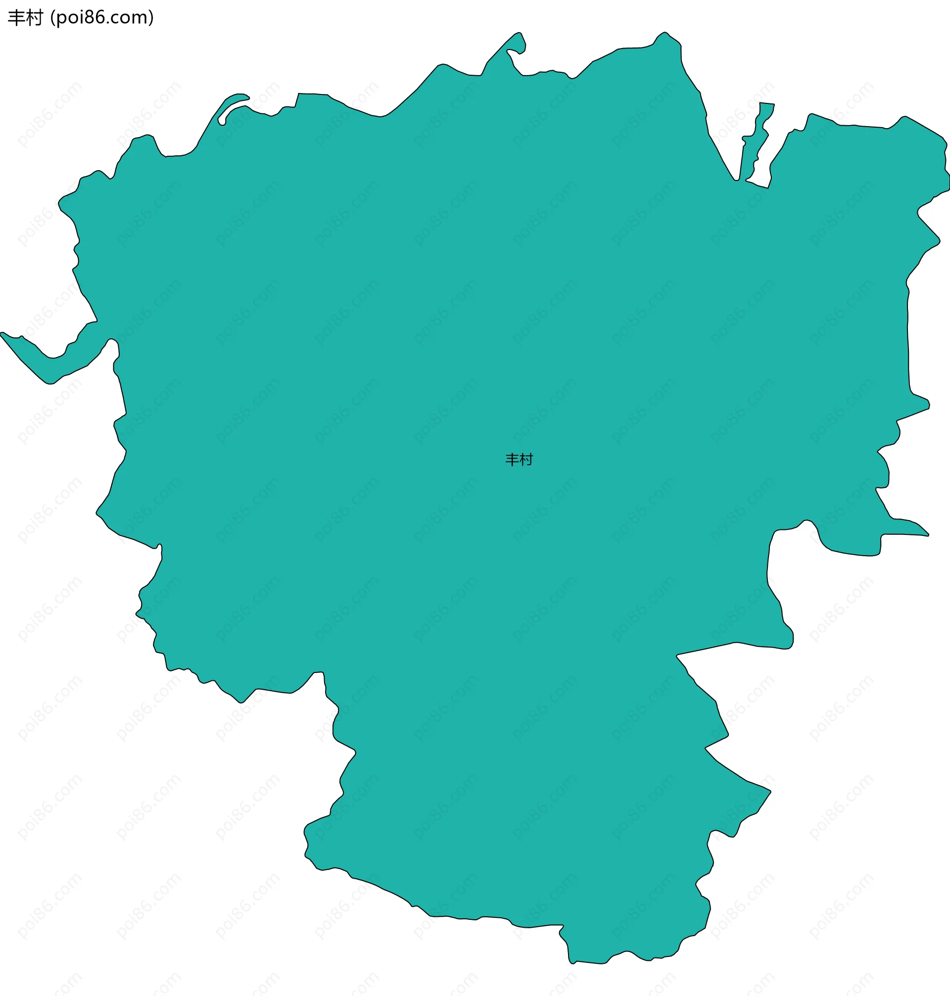 丰村边界地图