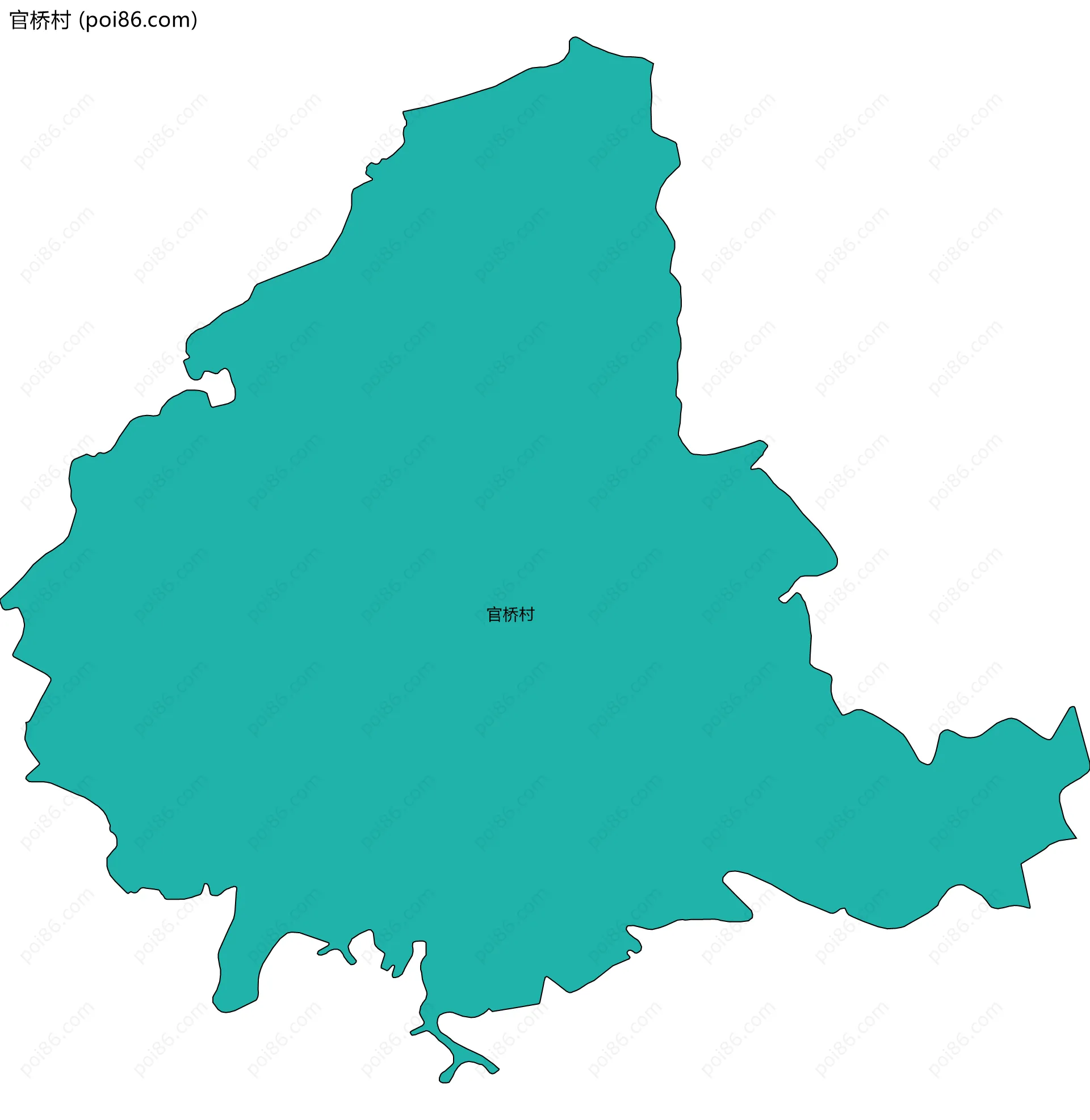 官桥村边界地图