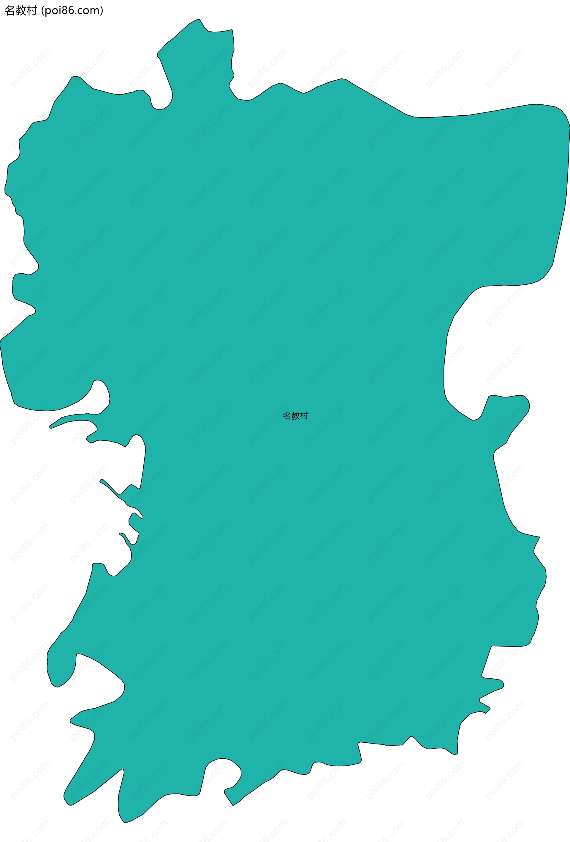 名教村边界地图