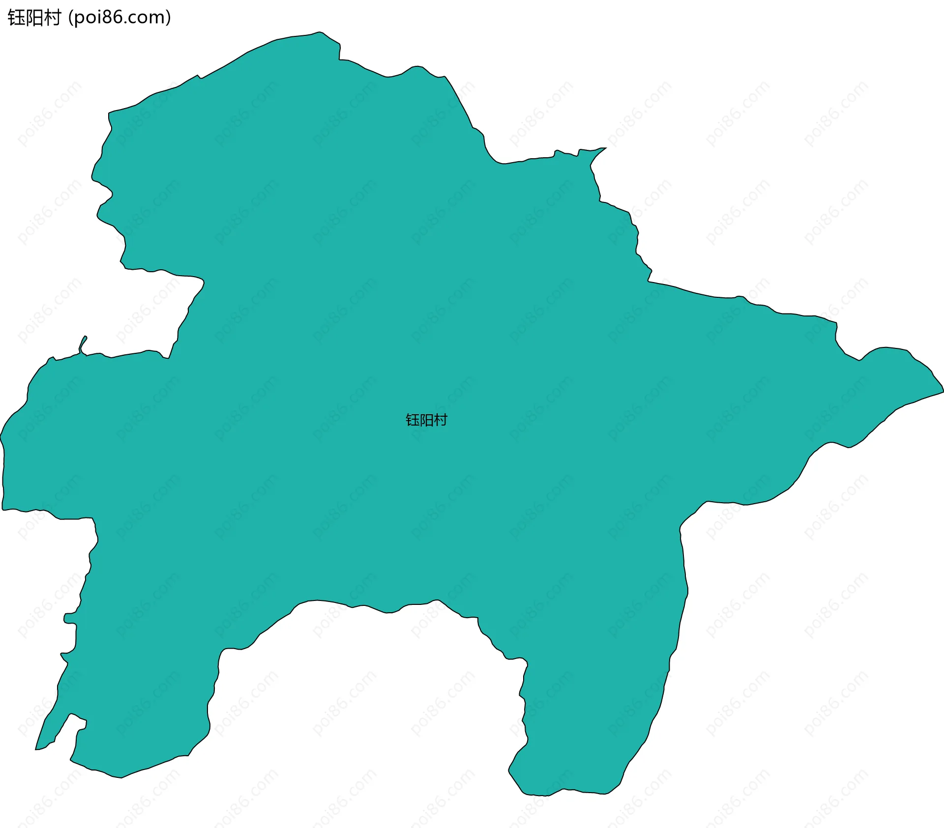 钰阳村边界地图