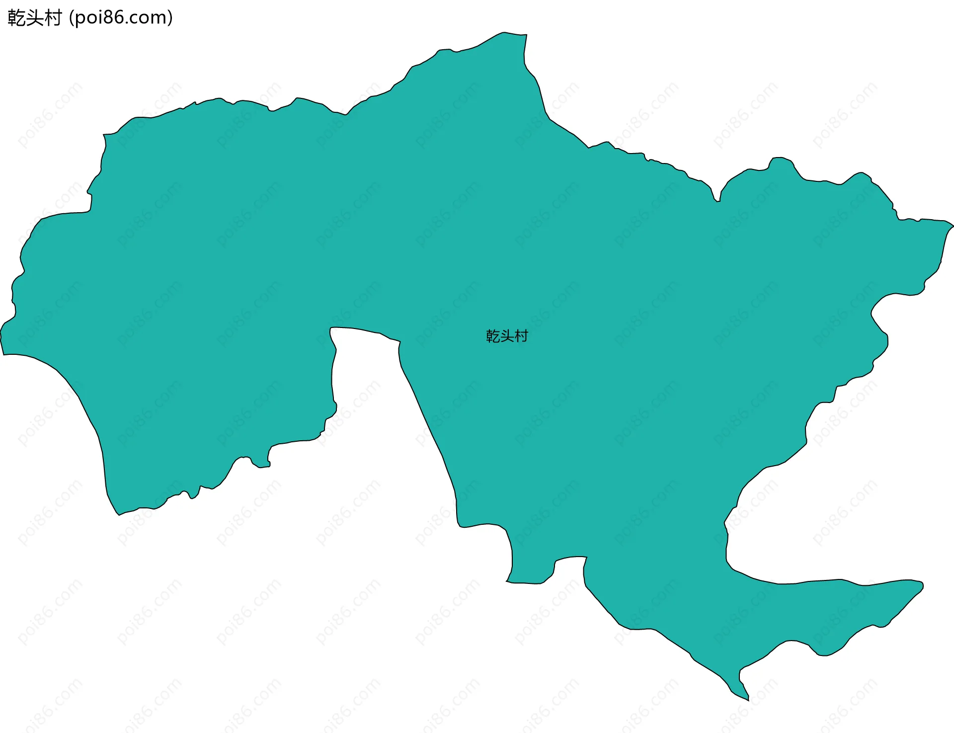 乾头村边界地图