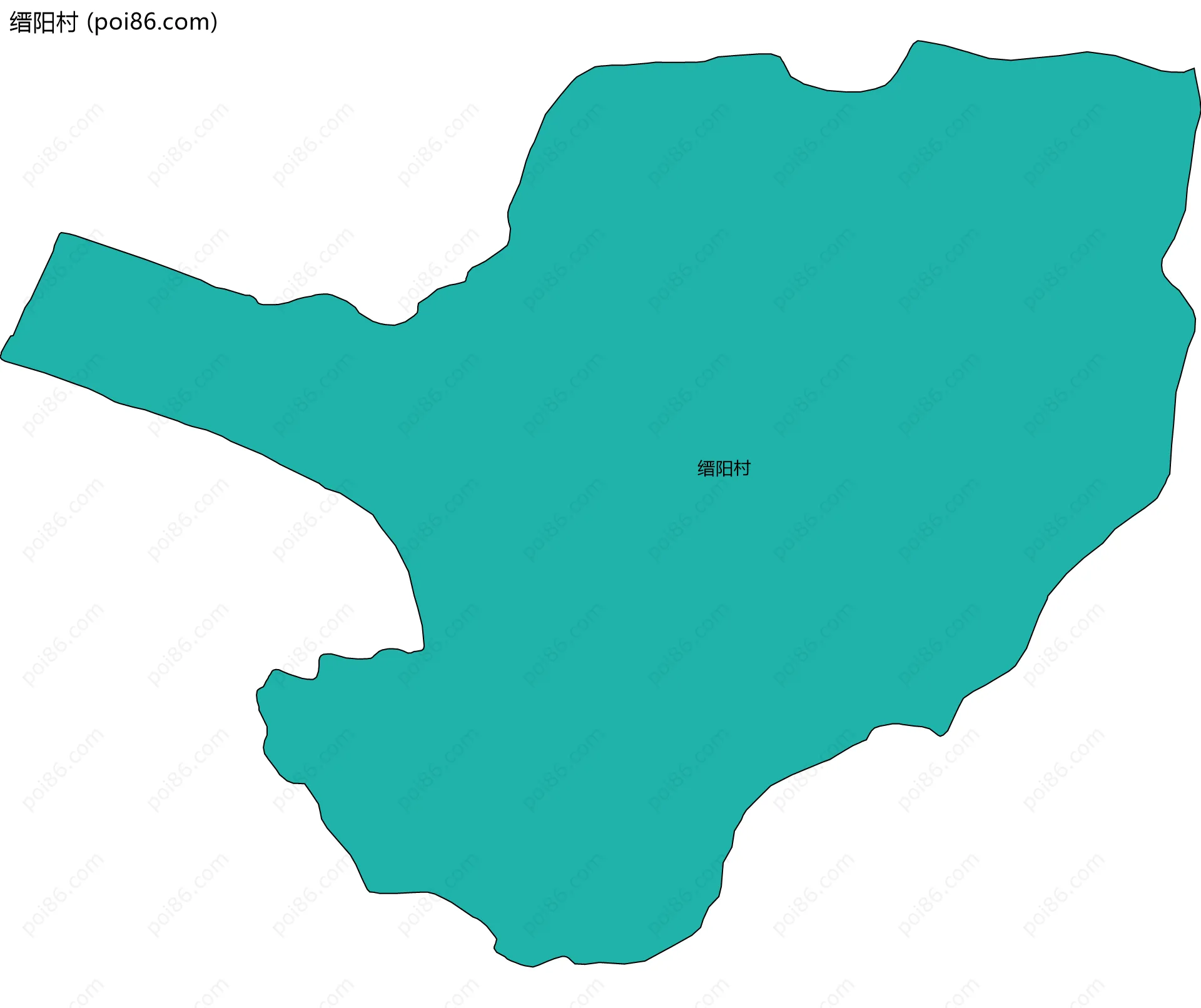 缙阳村边界地图