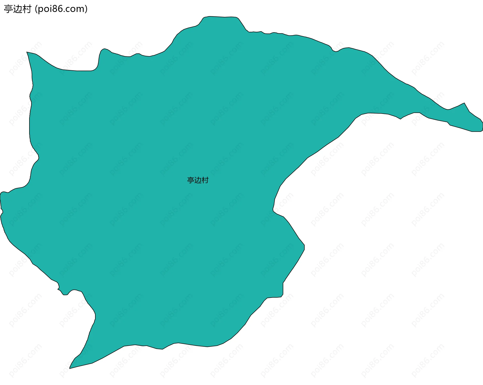 亭边村边界地图