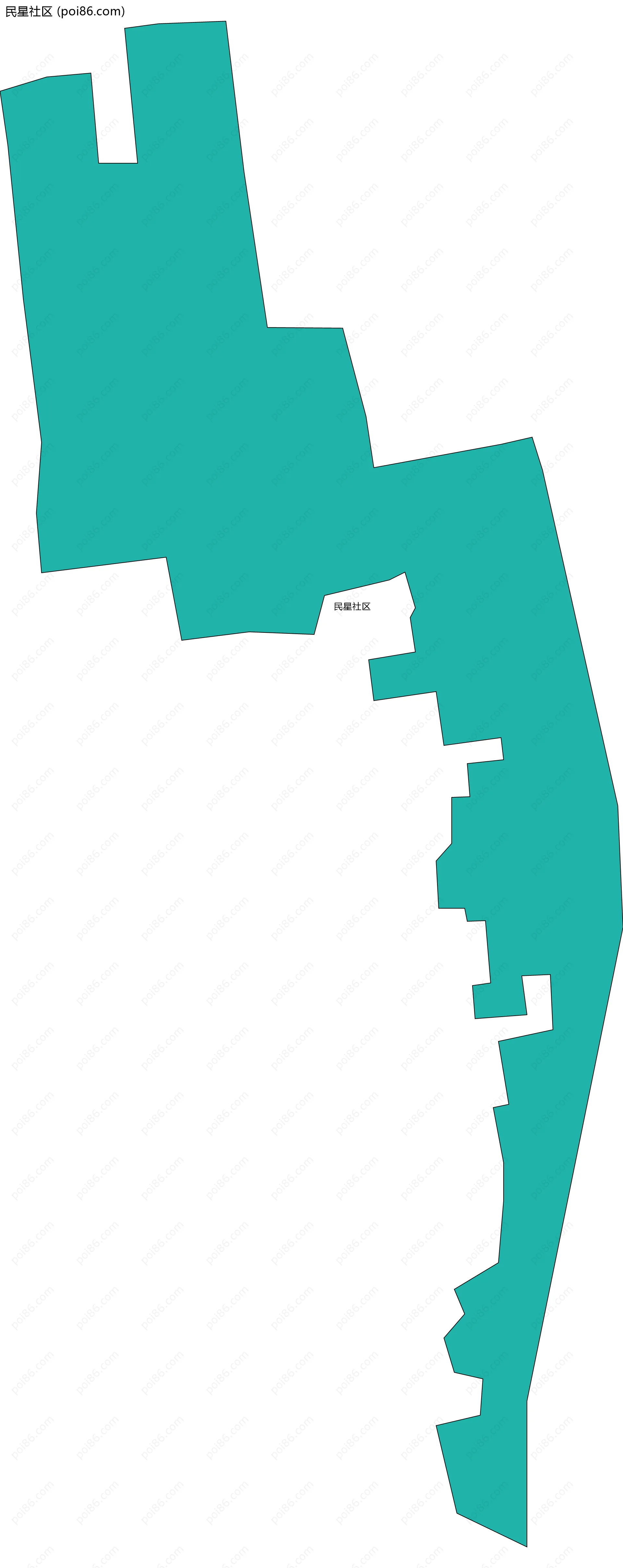 民星社区边界地图