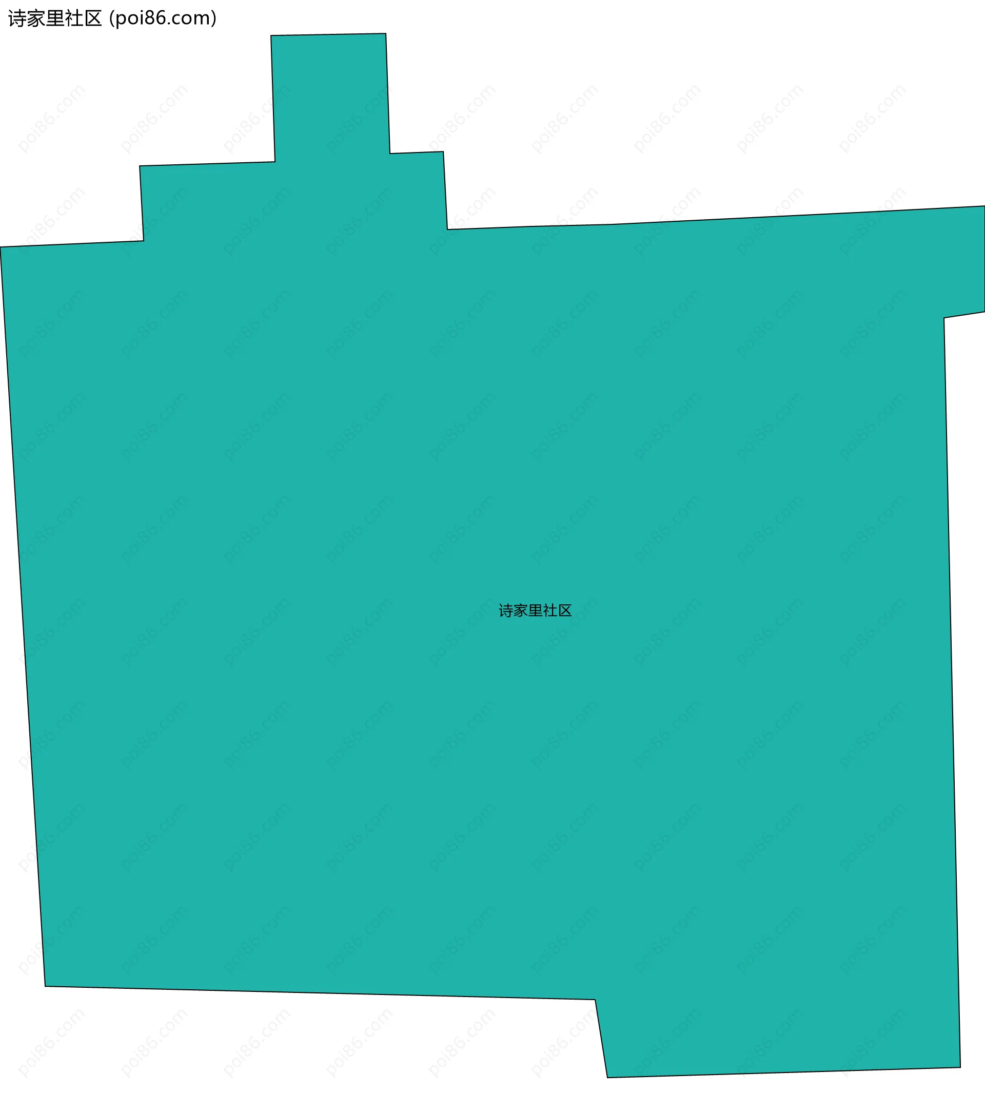 诗家里社区边界地图