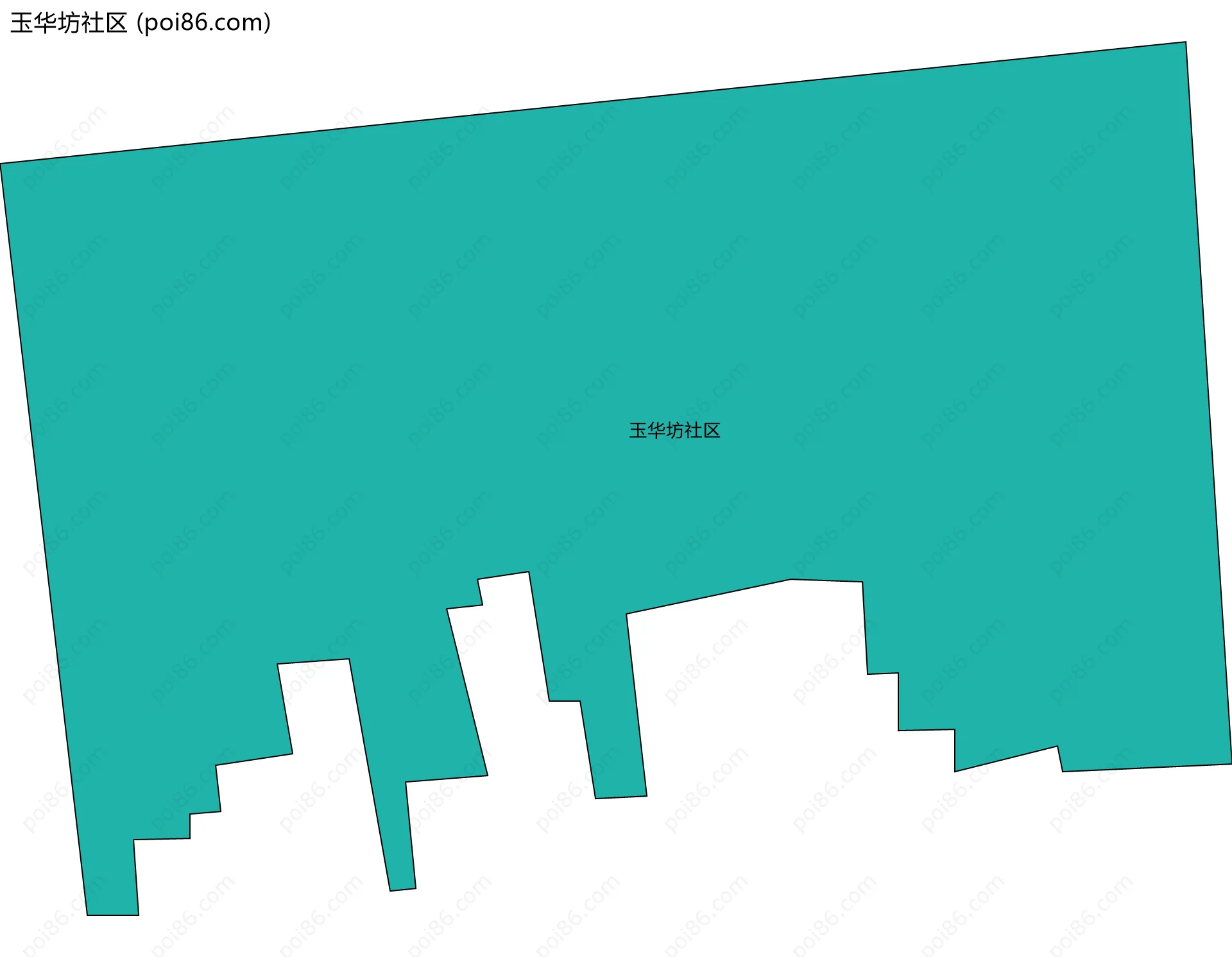玉华坊社区边界地图