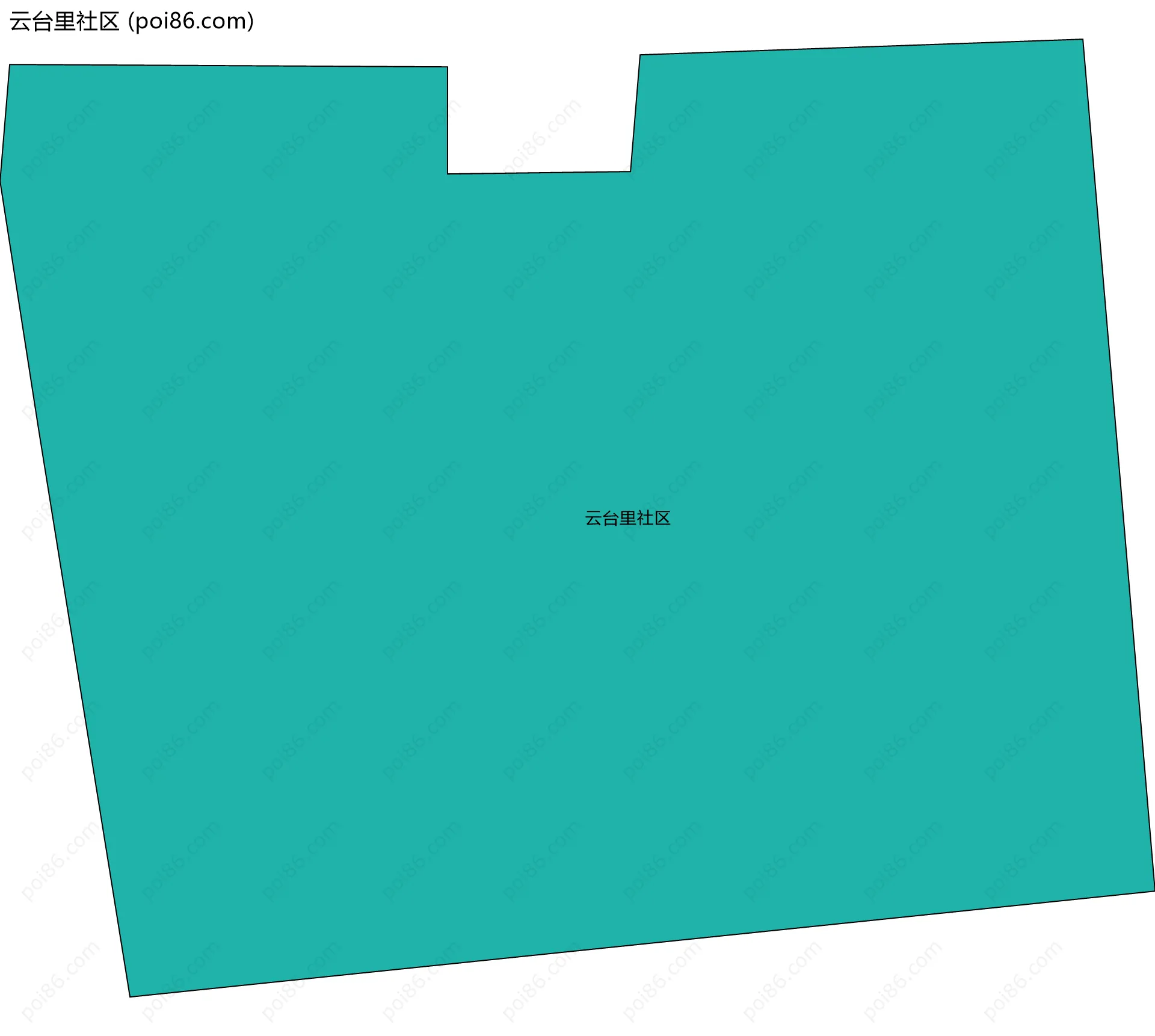 云台里社区边界地图