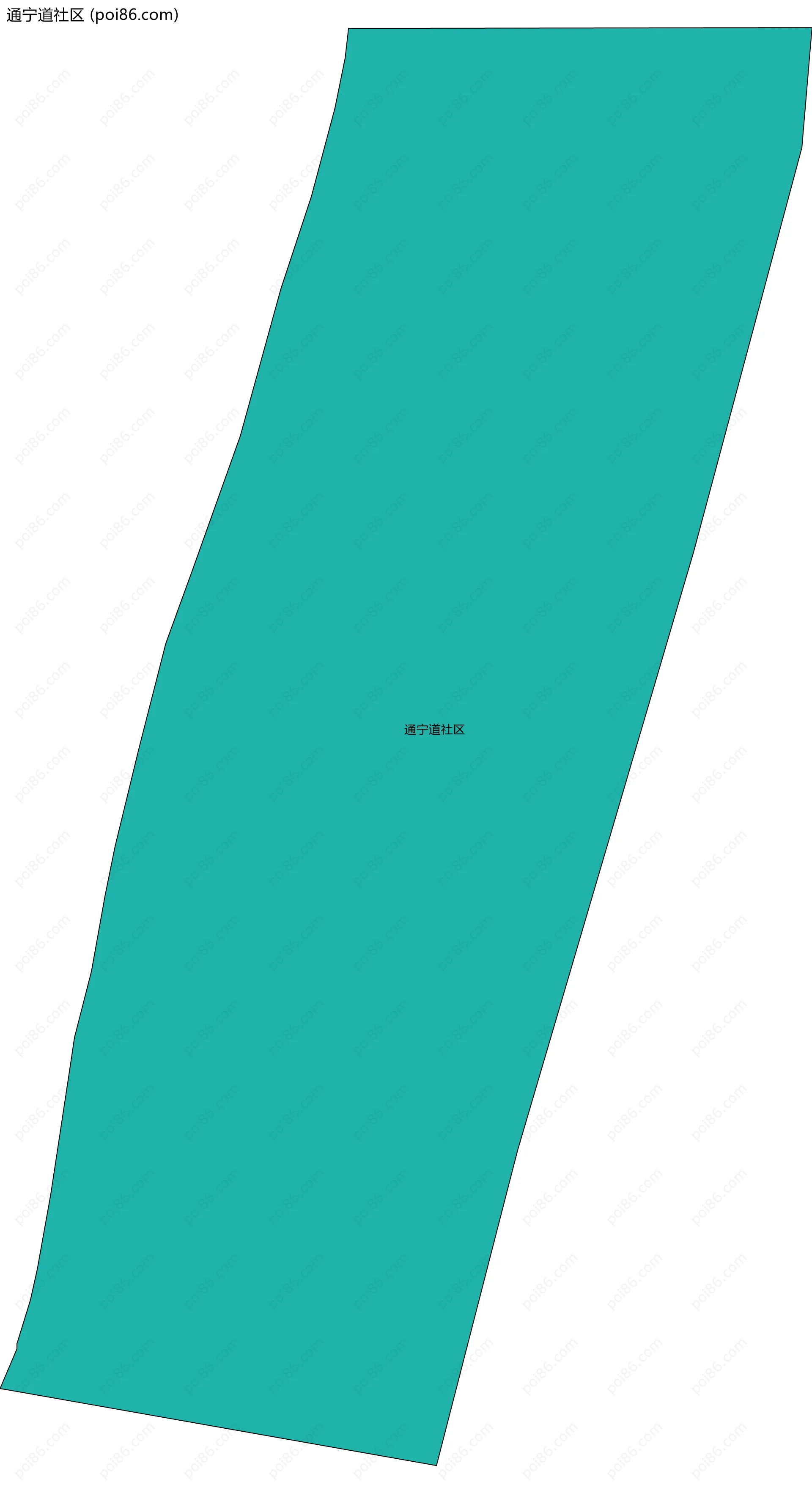 通宁道社区边界地图