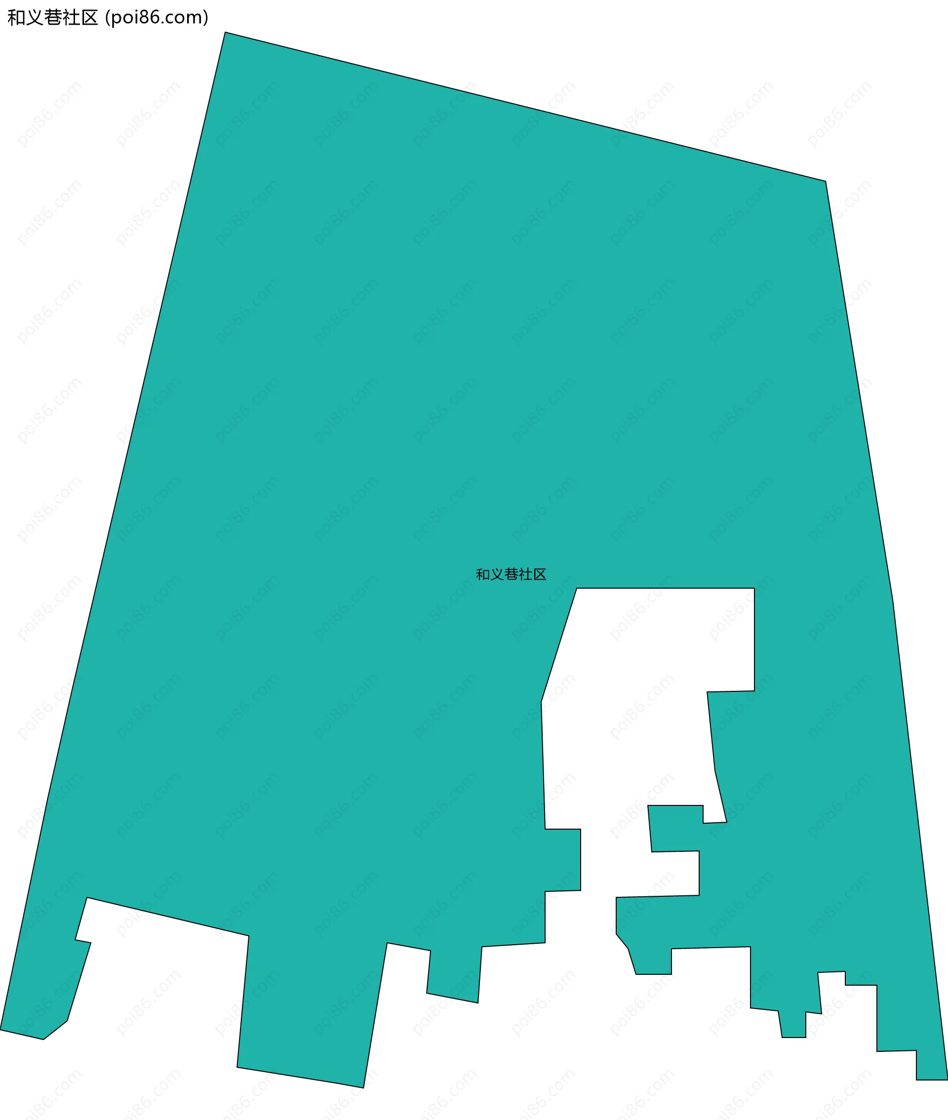 和义巷社区边界地图