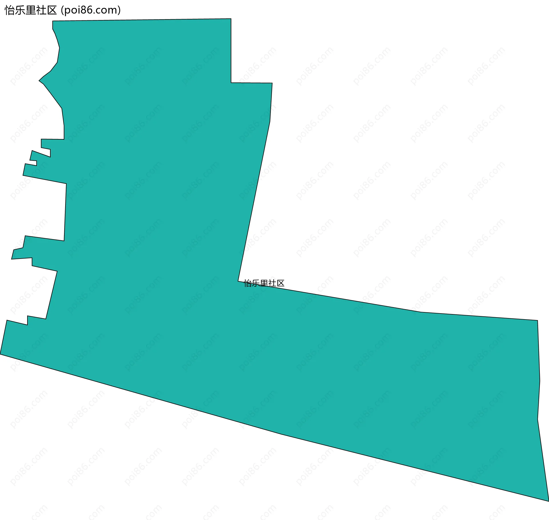 怡乐里社区边界地图