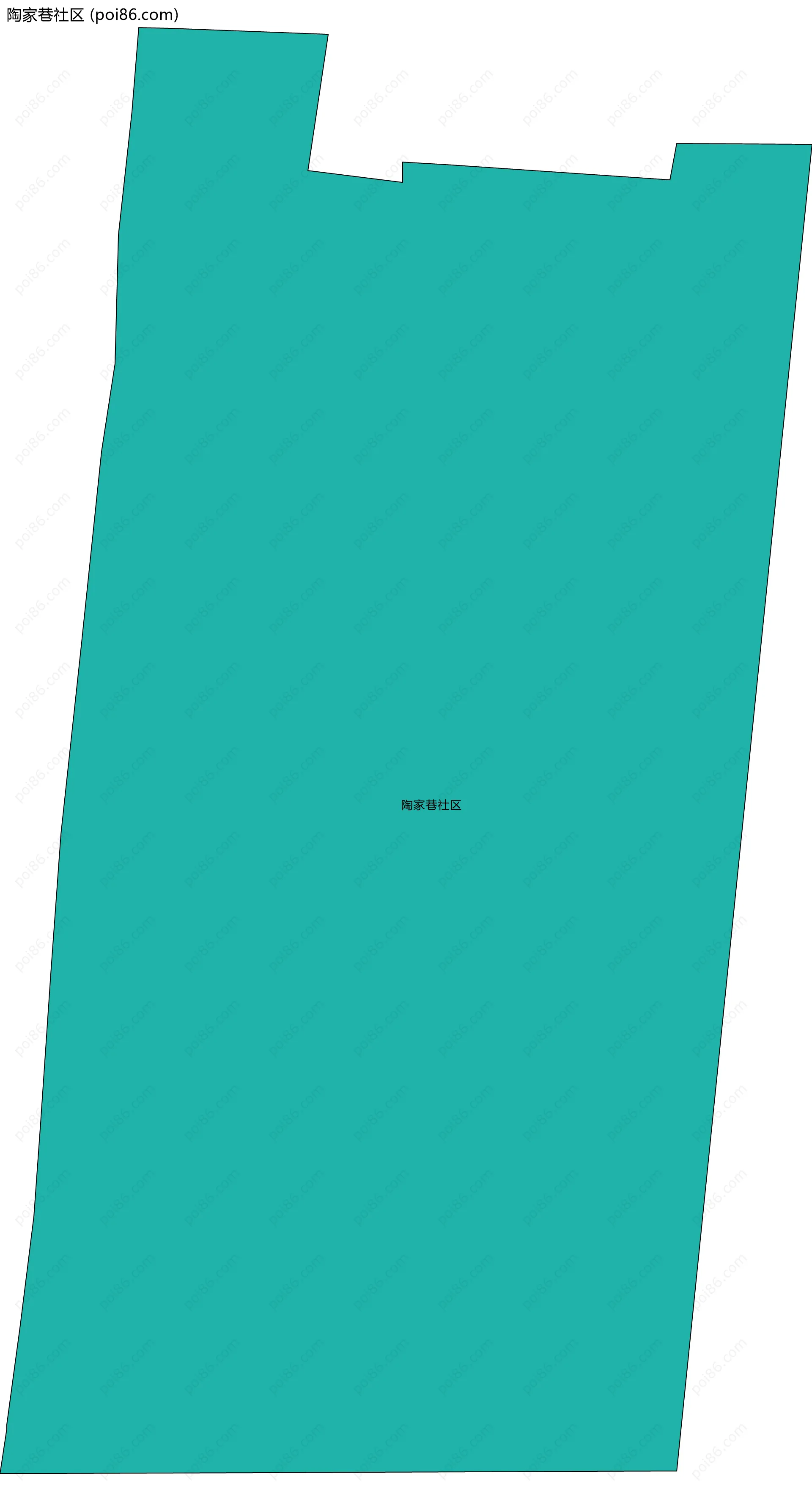 陶家巷社区边界地图