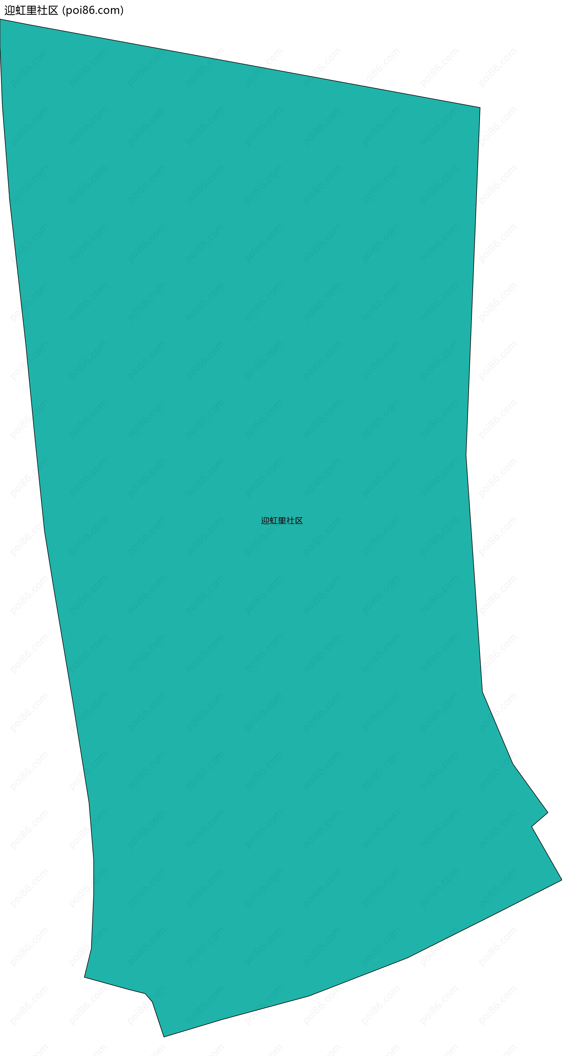 迎虹里社区边界地图