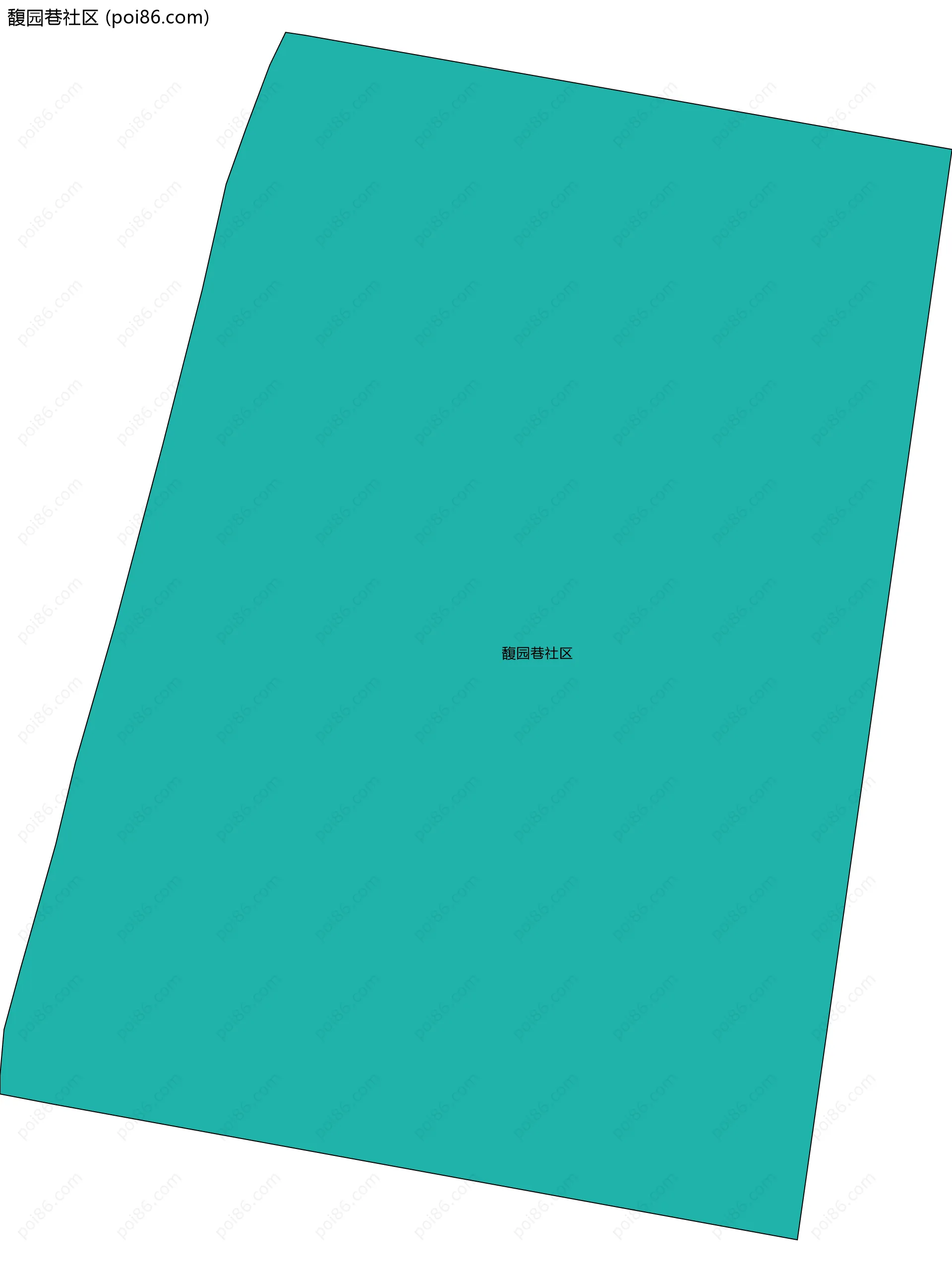 馥园巷社区边界地图