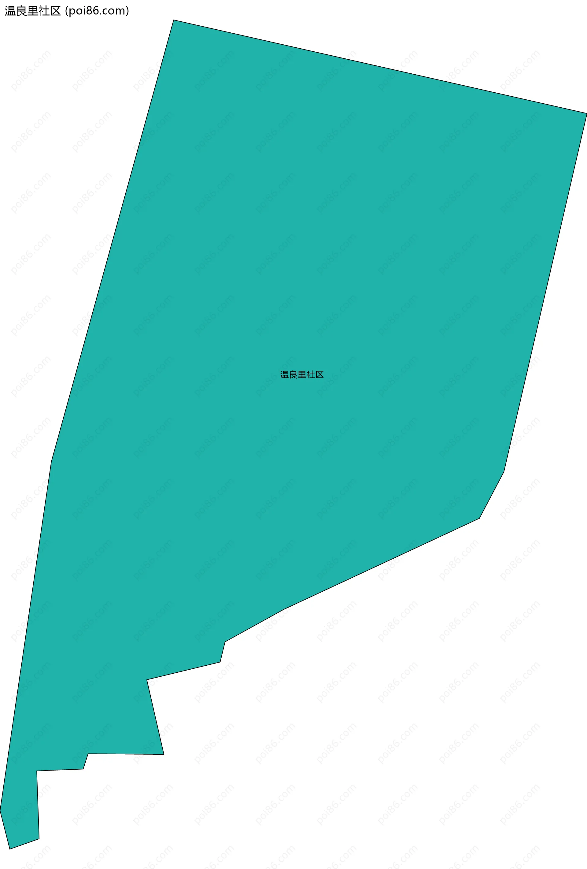 温良里社区边界地图