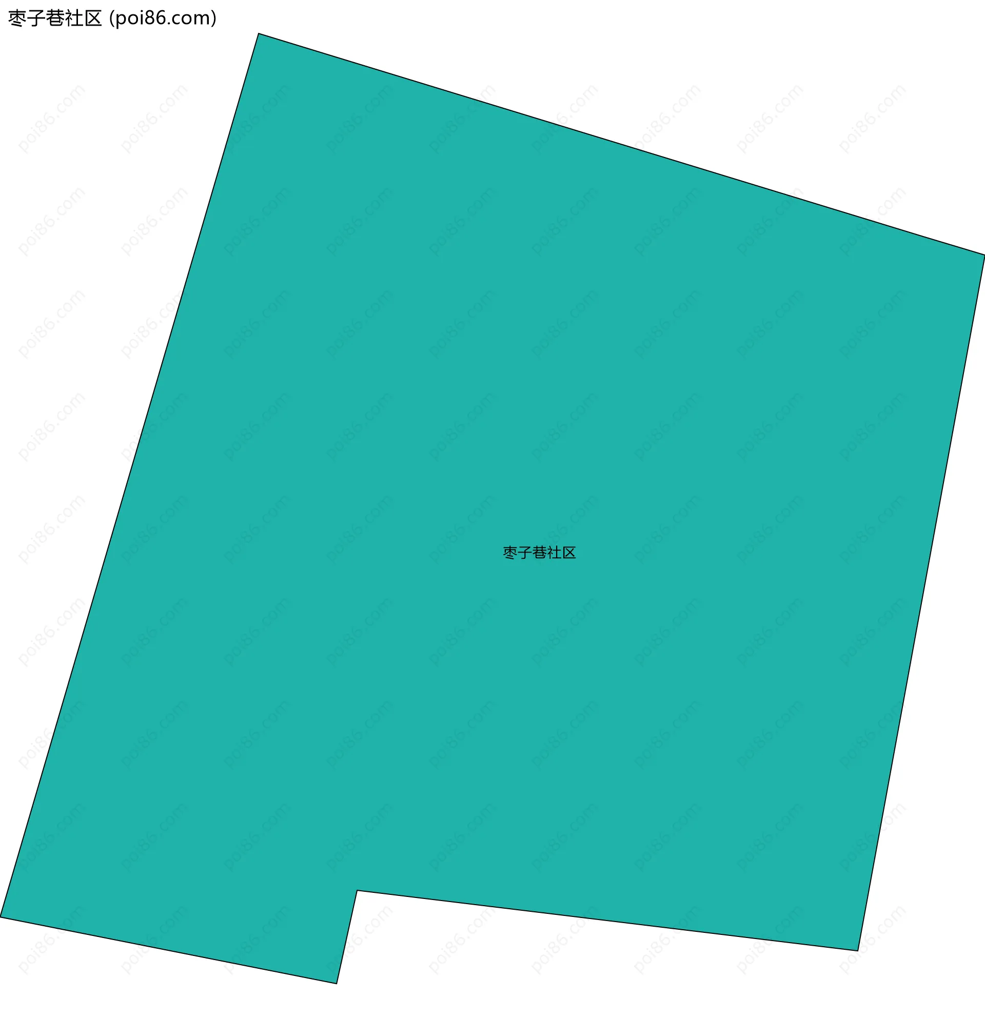 枣子巷社区边界地图