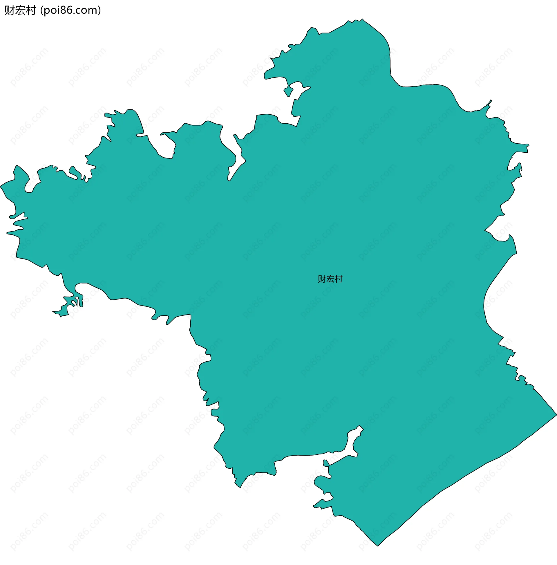 财宏村边界地图