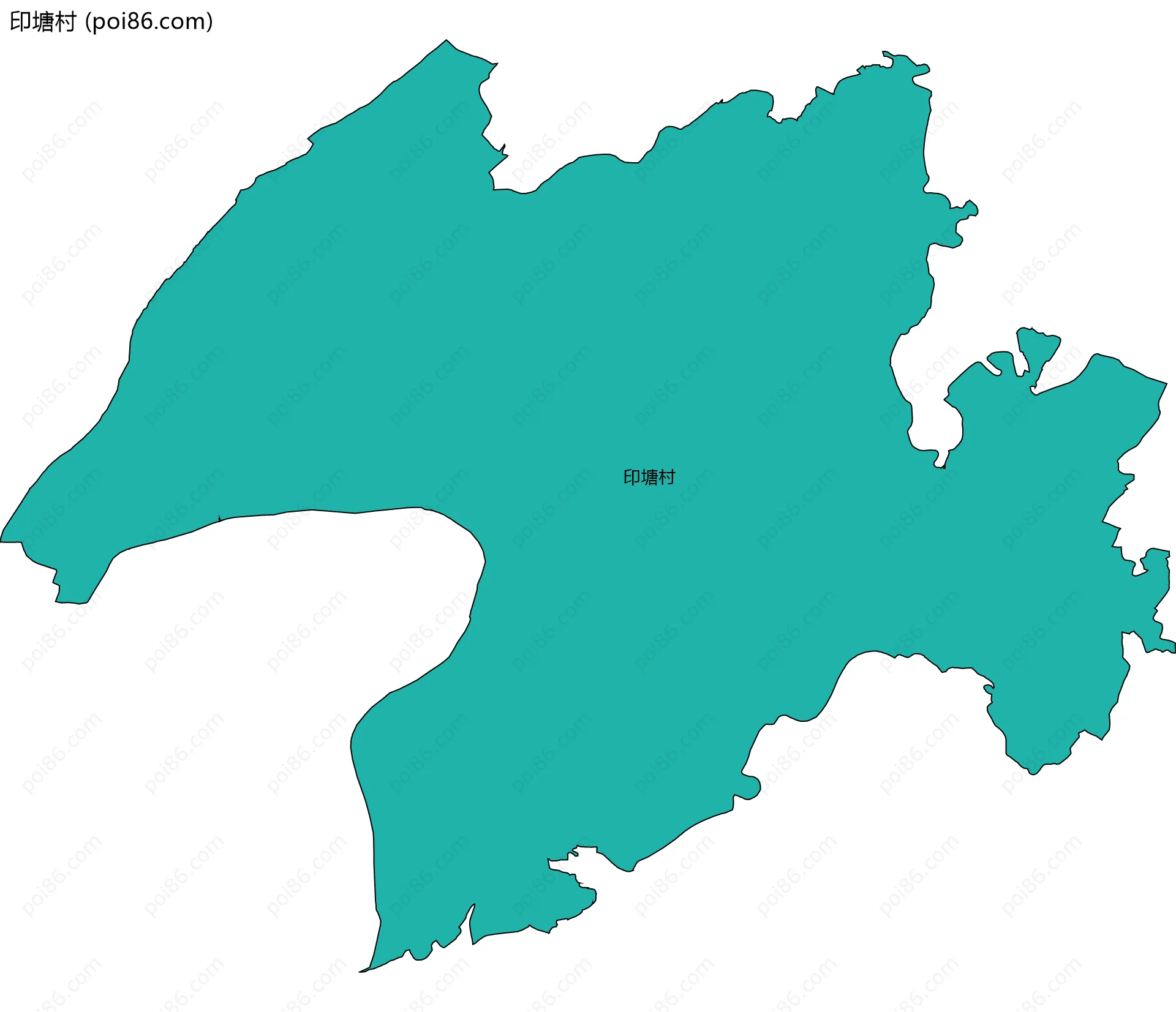 印塘村边界地图