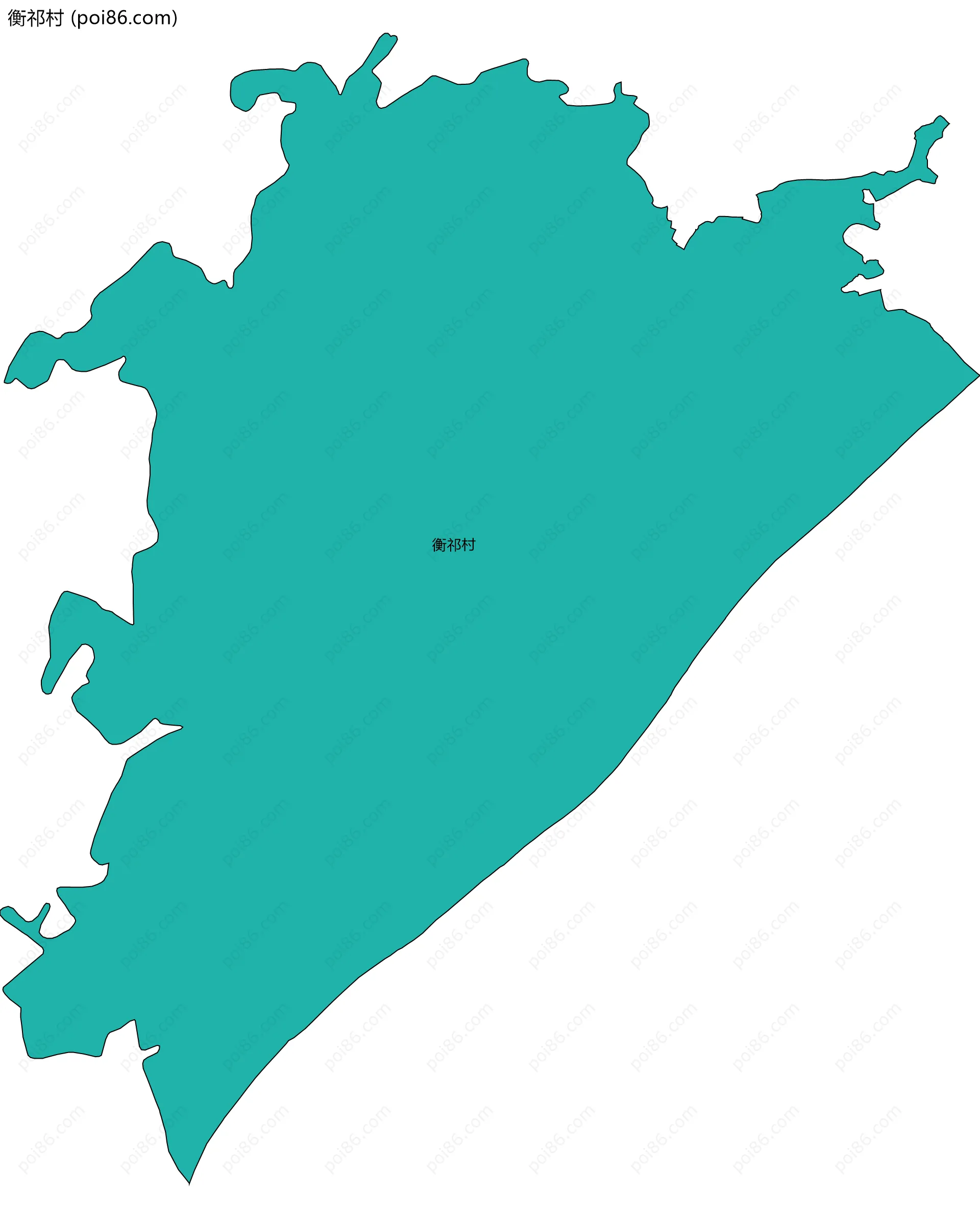 衡祁村边界地图