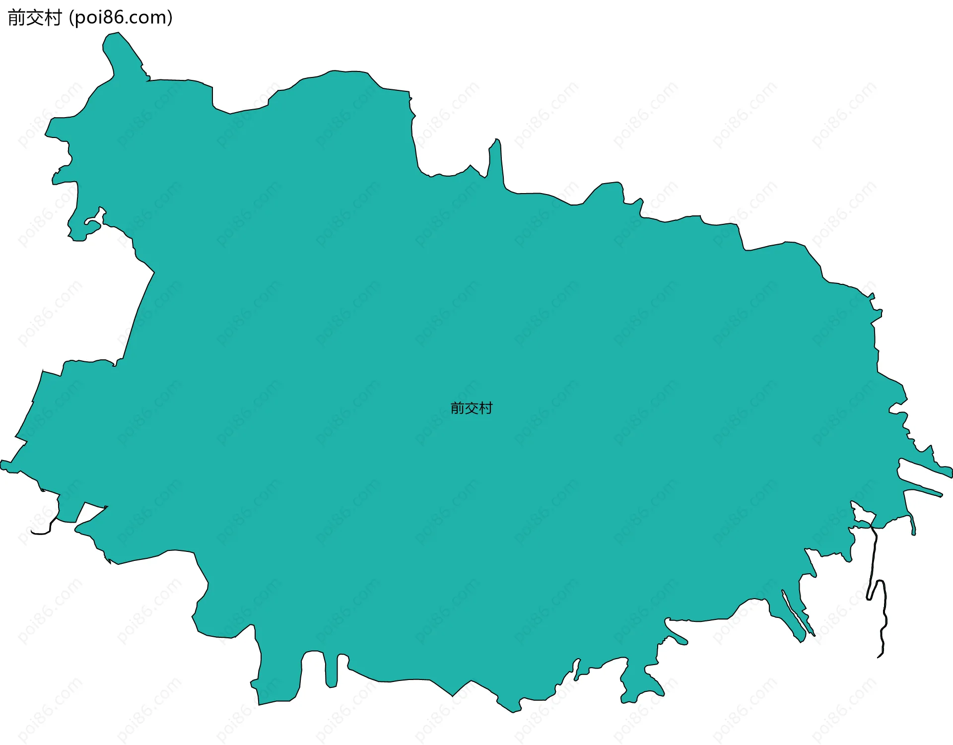 前交村边界地图