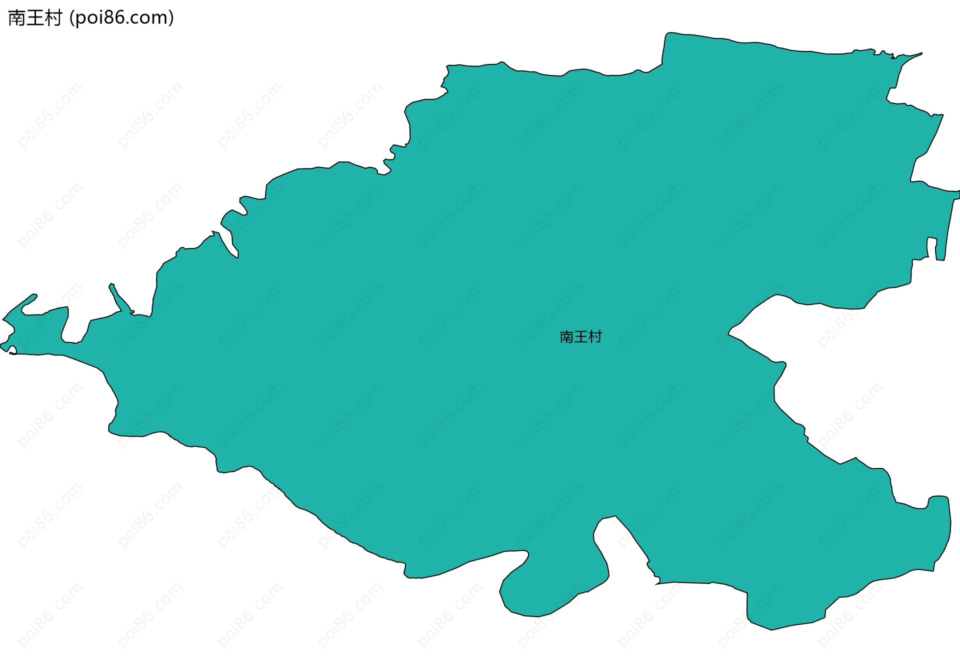 南王村边界地图