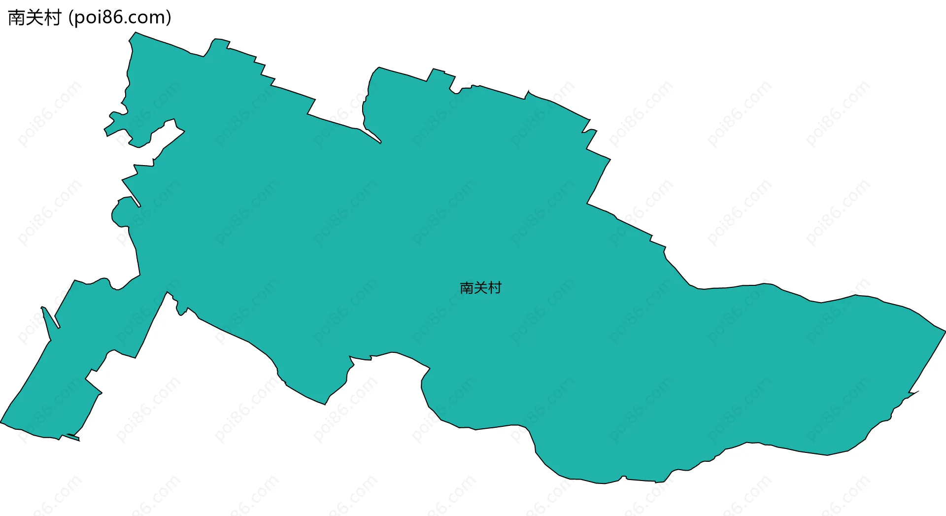 南关村边界地图