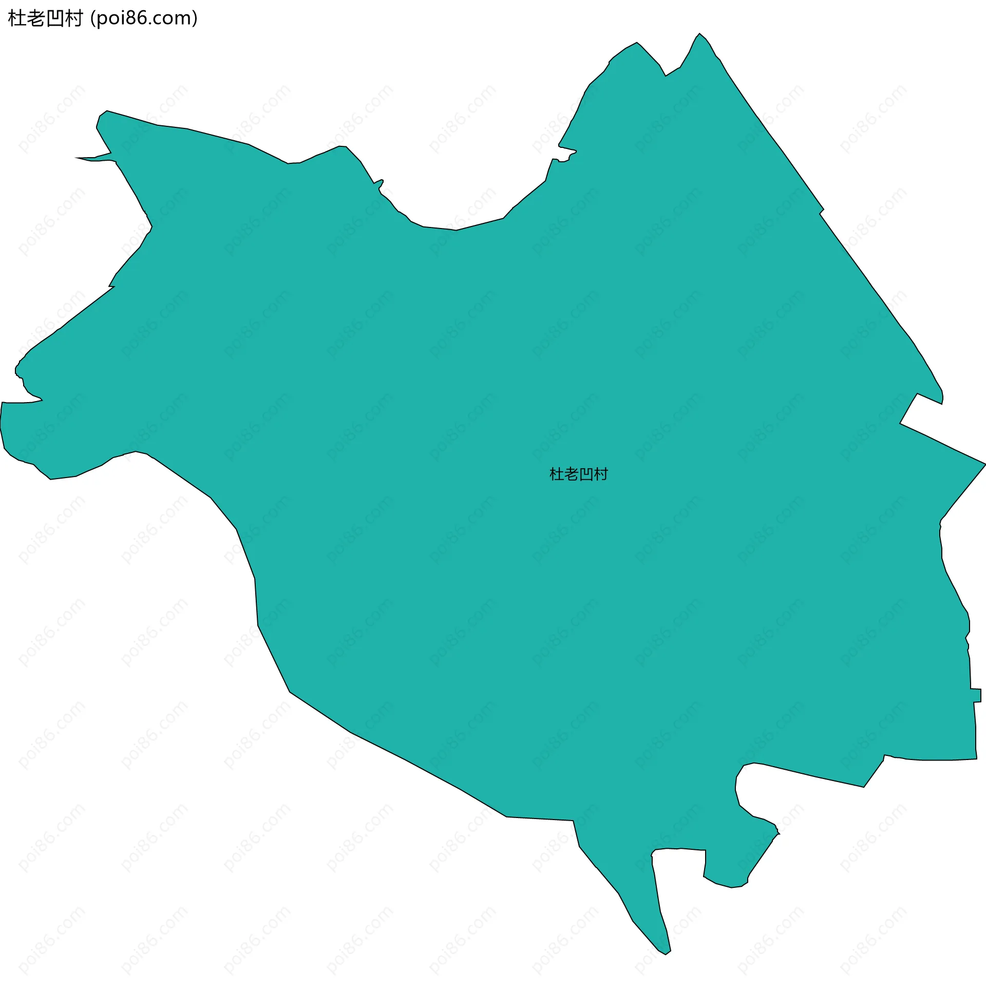 杜老凹村边界地图